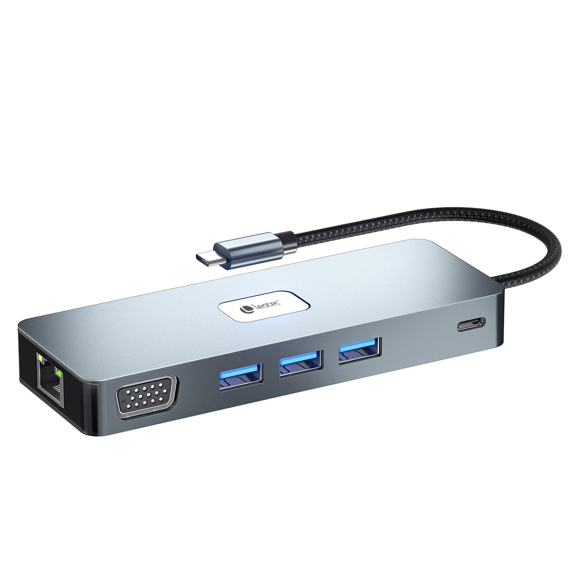 Leotec Docking Station 11-1 Plus 1usb-C Pd100 3usb3.2 Hdmi Vga Ggl Lectjsd Mcsd