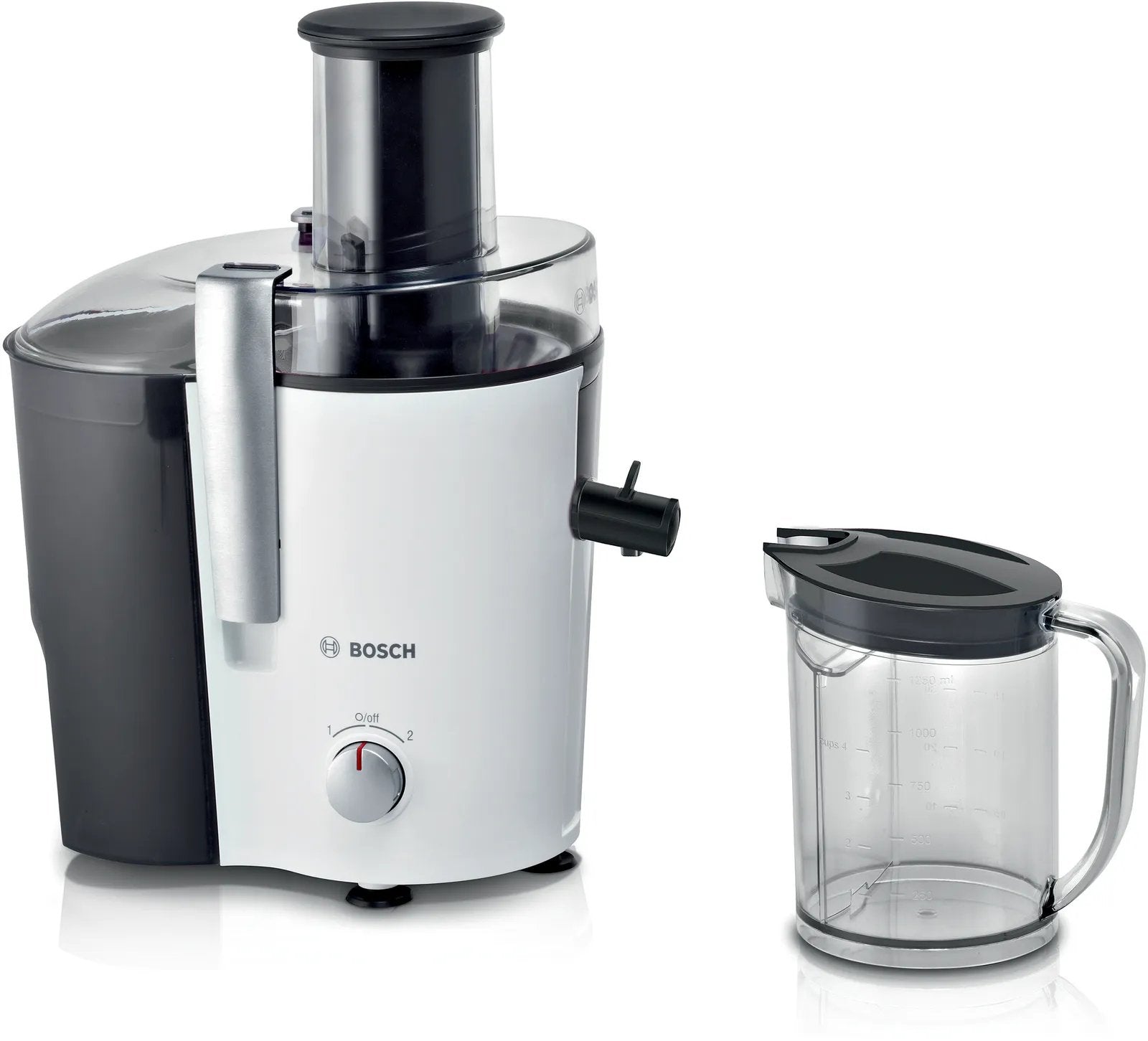 EAN 4242002812151 - Bosch MES25A0 exprimidor Licuadora centrífuga 700 W Negro, Blanco imagen 1
