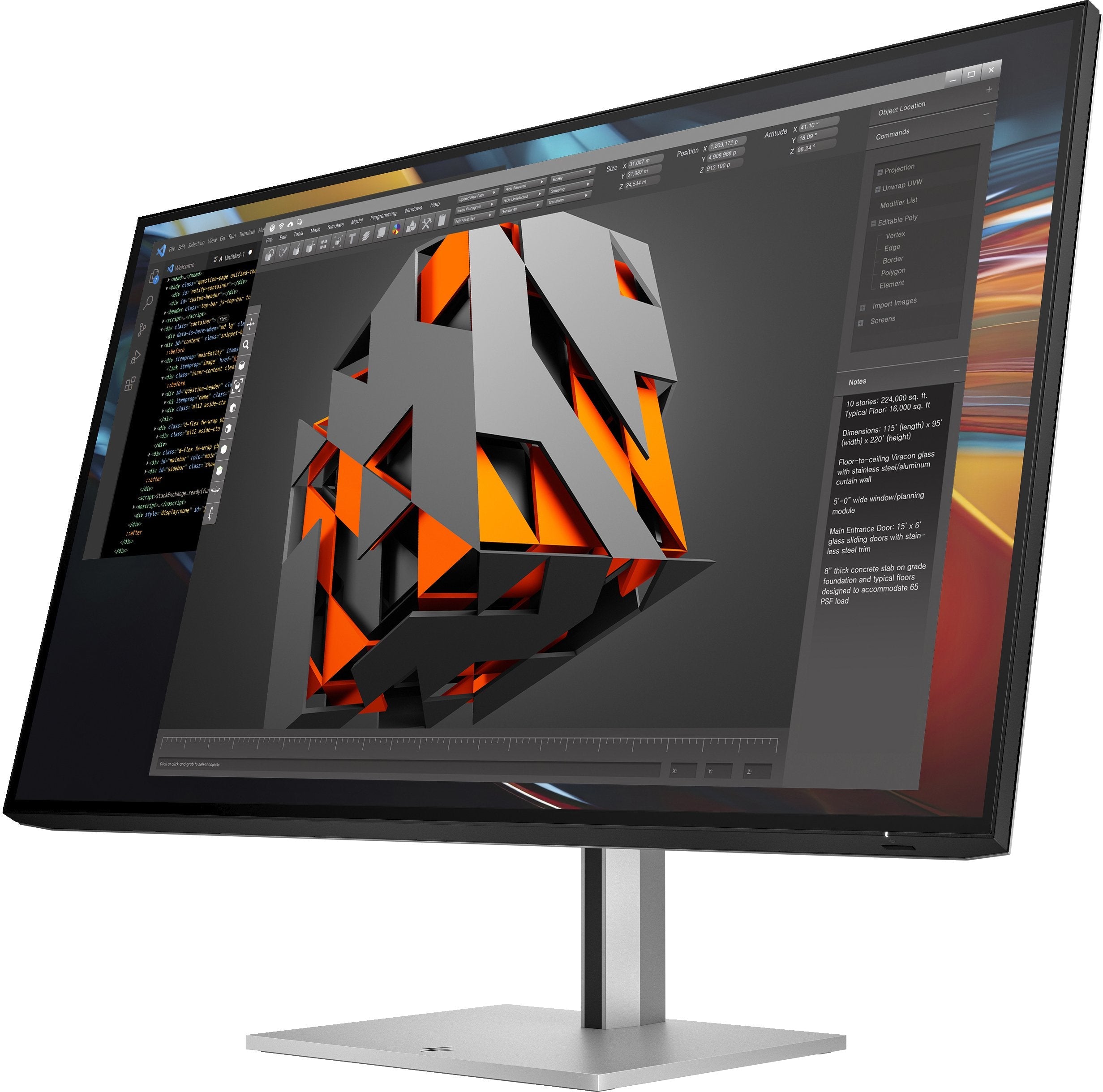 EAN 5715063476529 - HP Series 7 Pro 31.5 inch 4K Thunderbolt 4 Monitor - 732pk pantalla para PC 80 cm (31.5") 3840 x 2160 Pix imagen 7