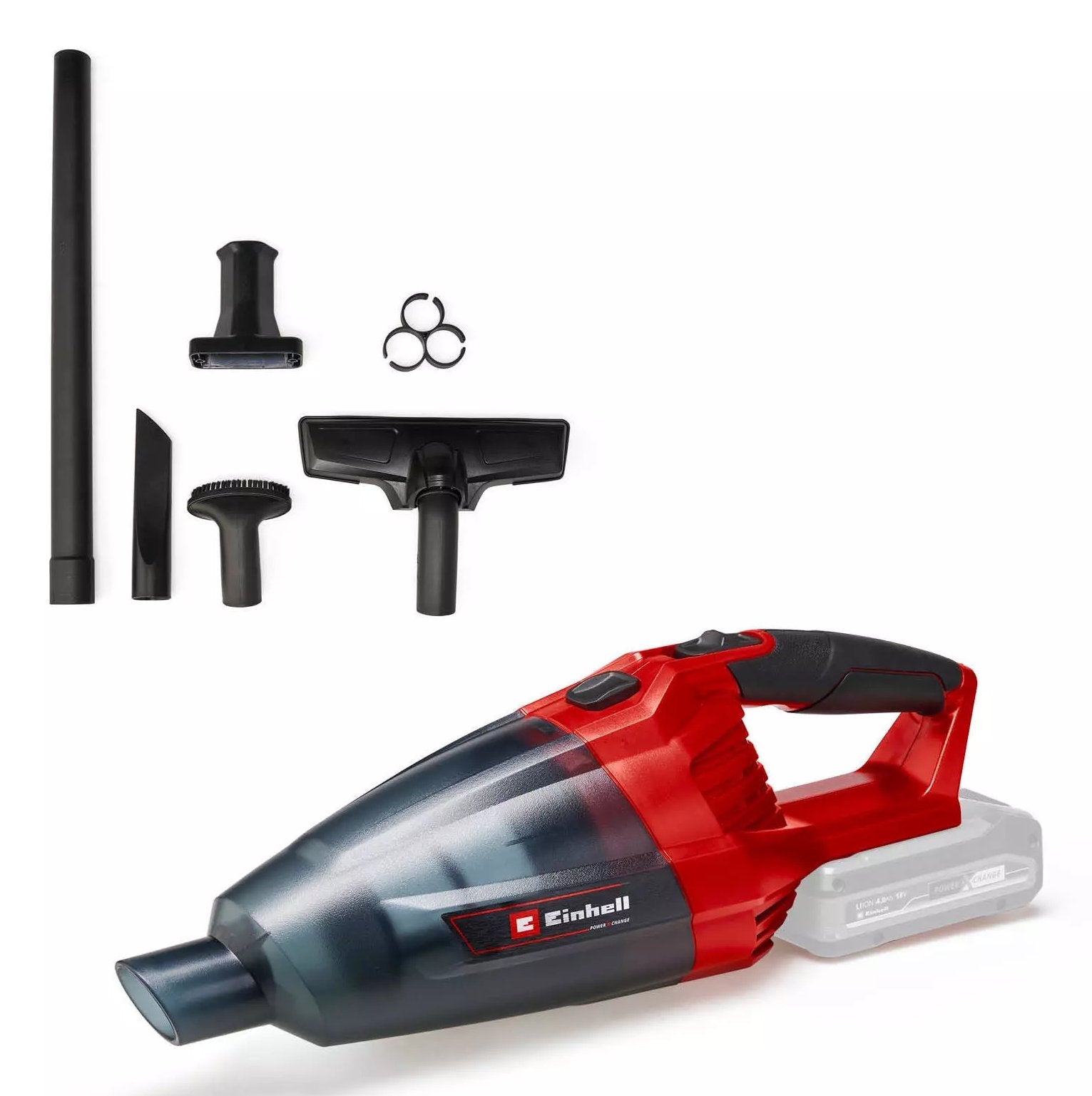 EAN 4006825612646 - Einhell TE-VC 18 Li - Solo aspiradora de mano Negro, Rojo Sin bolsa imagen 1