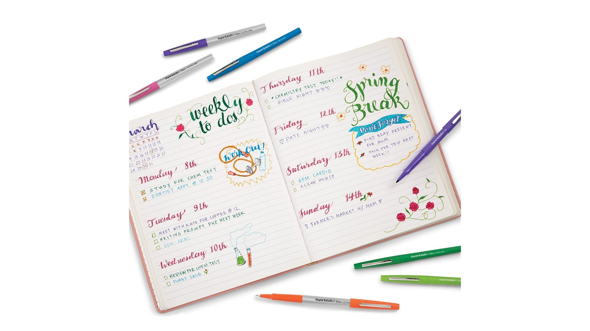 EAN 3501170977453 - Papermate Flair rotulador Medio Multicolor 16 pieza(s) imagen 9