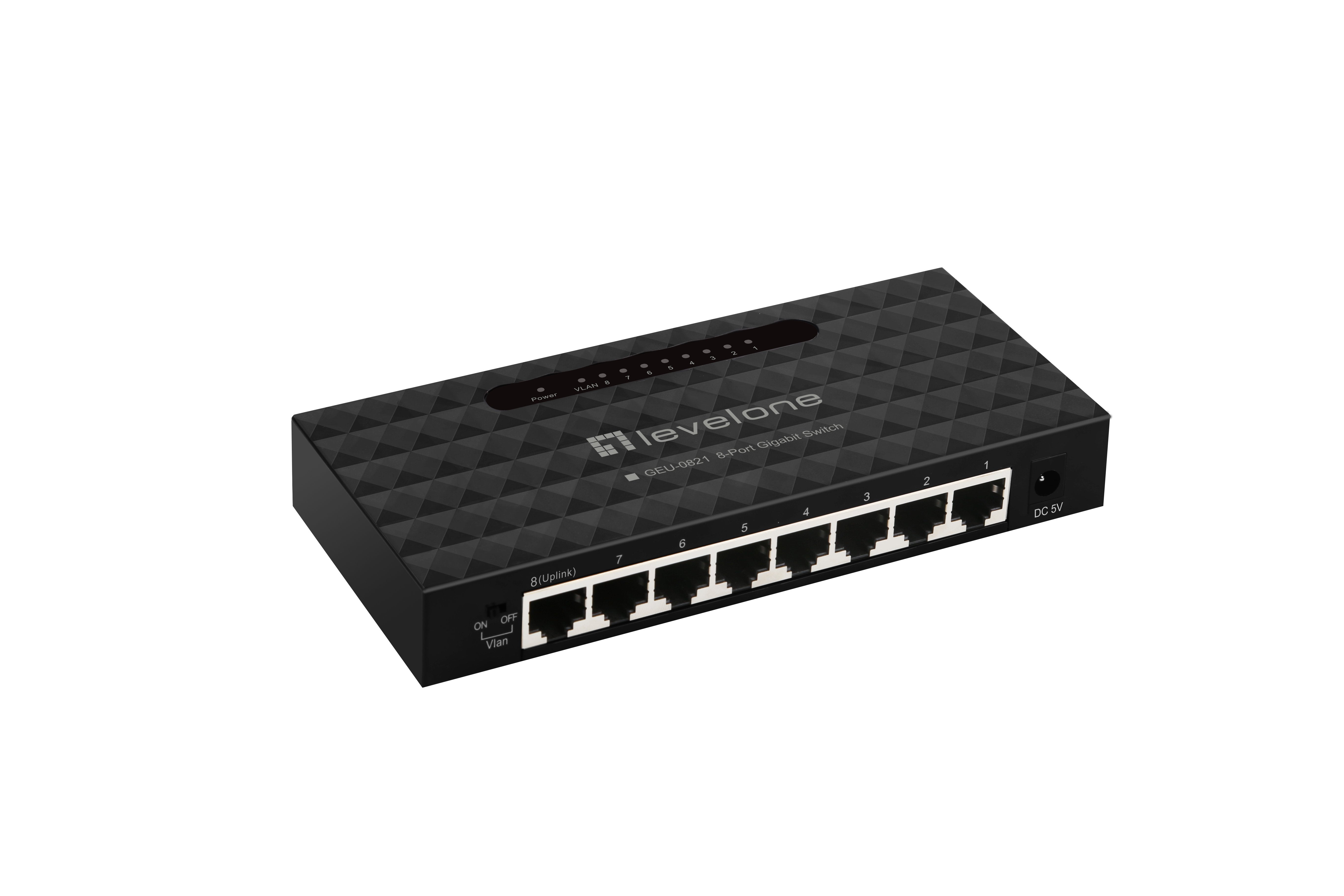 Switch Level One No Gestion 8p 10/100/1000 Geu-0821
