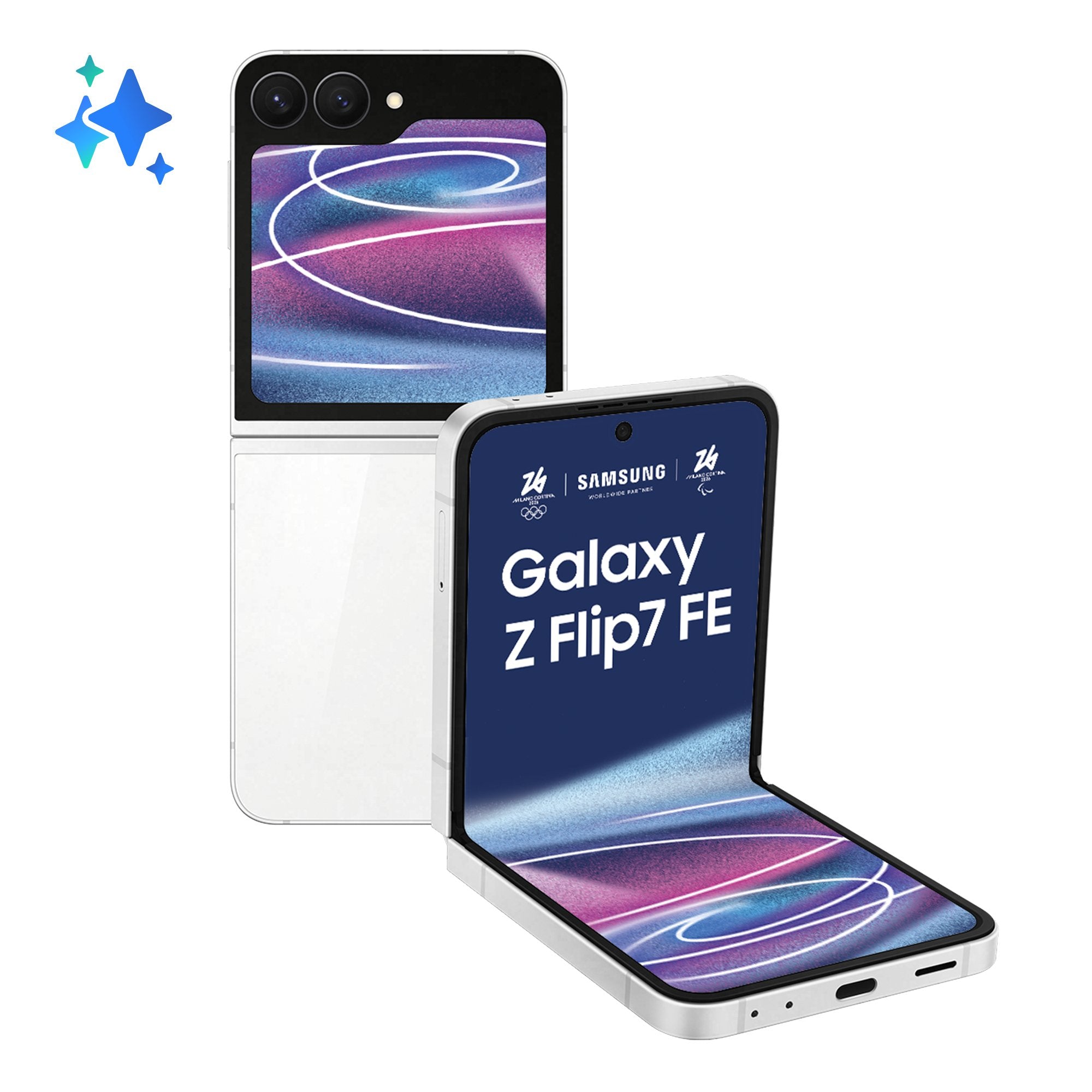 EAN 8806097498605 - Samsung Galaxy Z Flip7 FE 17 cm (6.7") 5G 8 GB 256 GB 4000 mAh Blanco imagen 1
