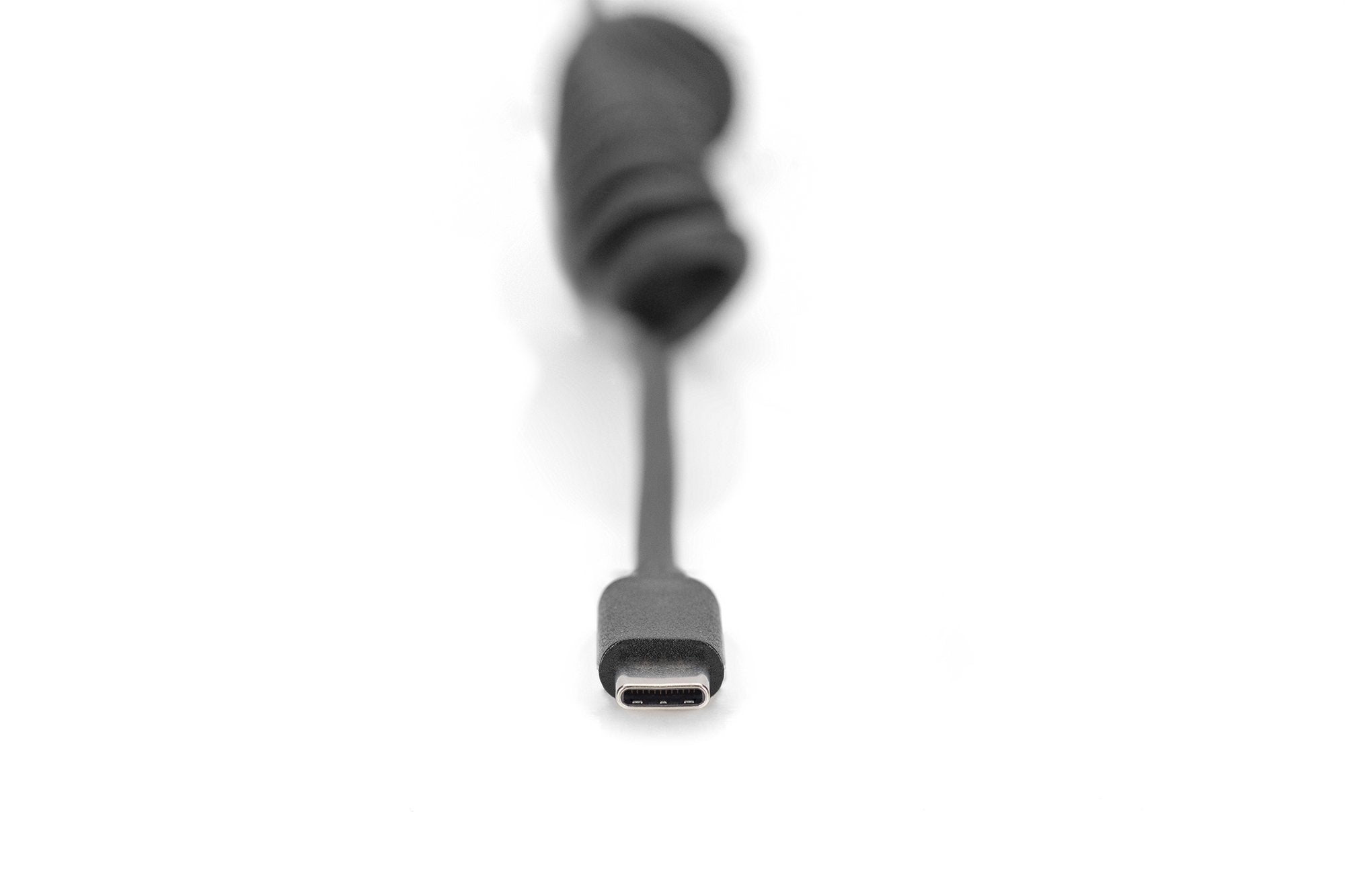 Digitus Spiralkabel Usb-A->Usb-C 1m Usb-A->Usb-C Negro