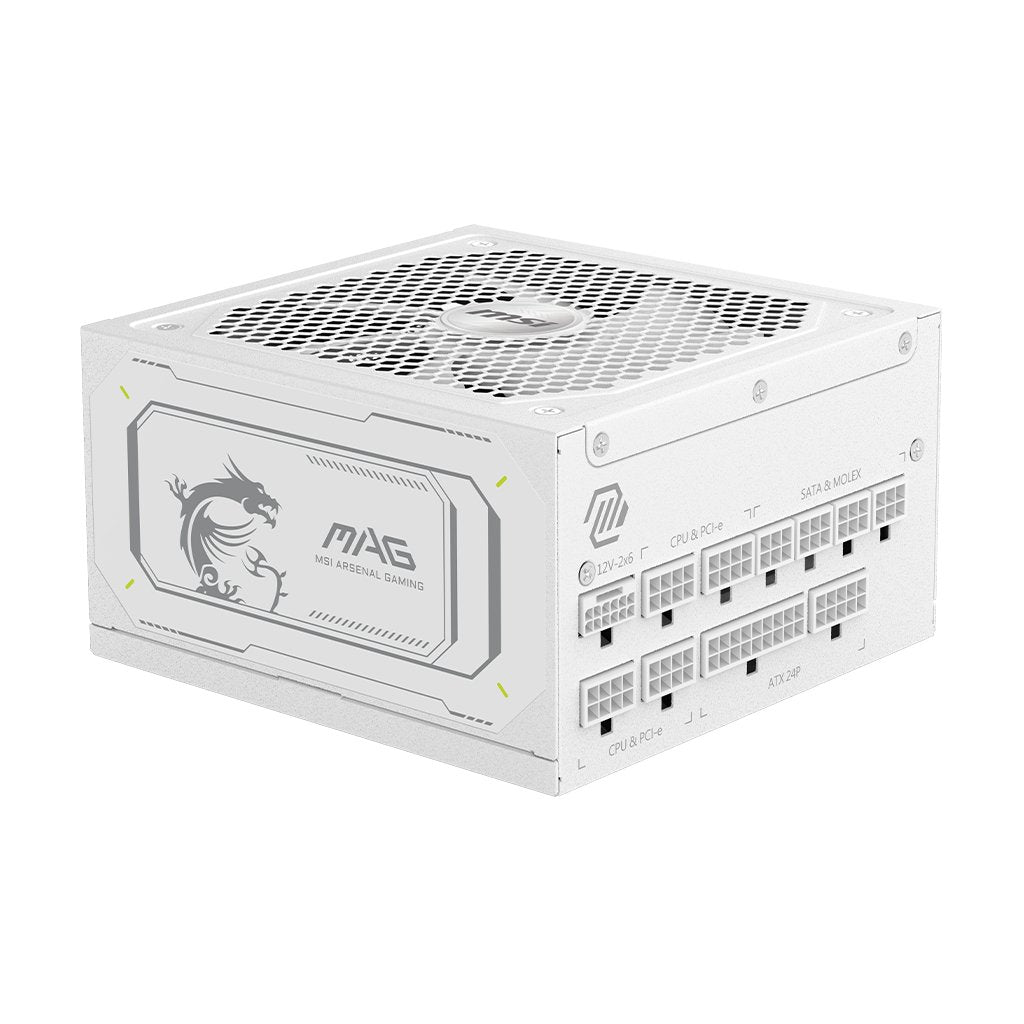 Fuente De Alimentación Msi Mag A1000gl Pcie5 White 1000 W 24-Pin Atx Atx Blanco