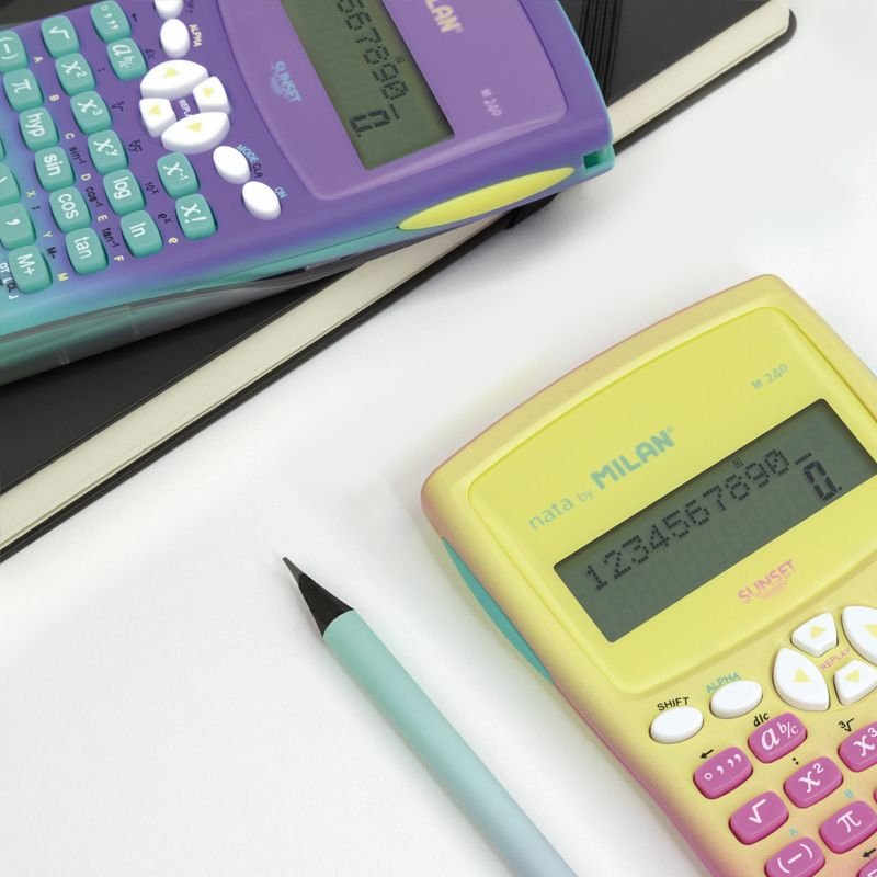 Milan Calculadora Científica M240 Sunset Blister Verde Turquesa