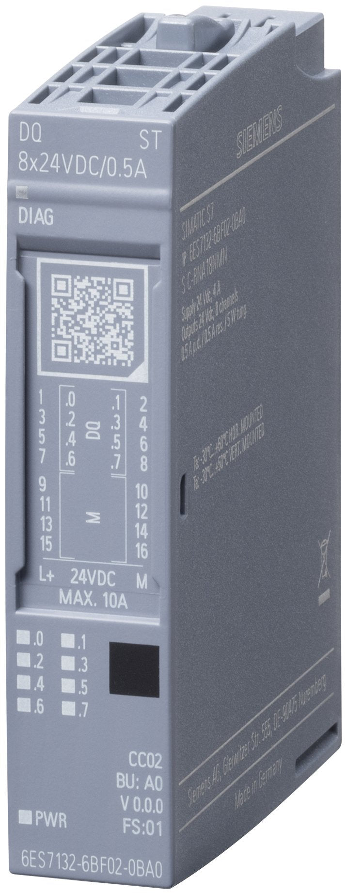 Siem Siemens 6es7132- 6es7132-6bf01-0ba0 6bf01-0ba0 Et 200sp Simatic Digitales