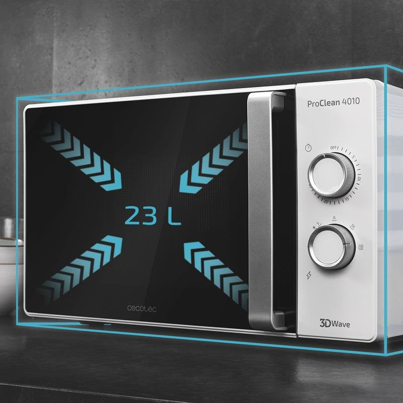 EAN 8435484015462 - Cecotec 01546 microondas Blanco Solo microondas Encimera 23 L 700 W imagen 3