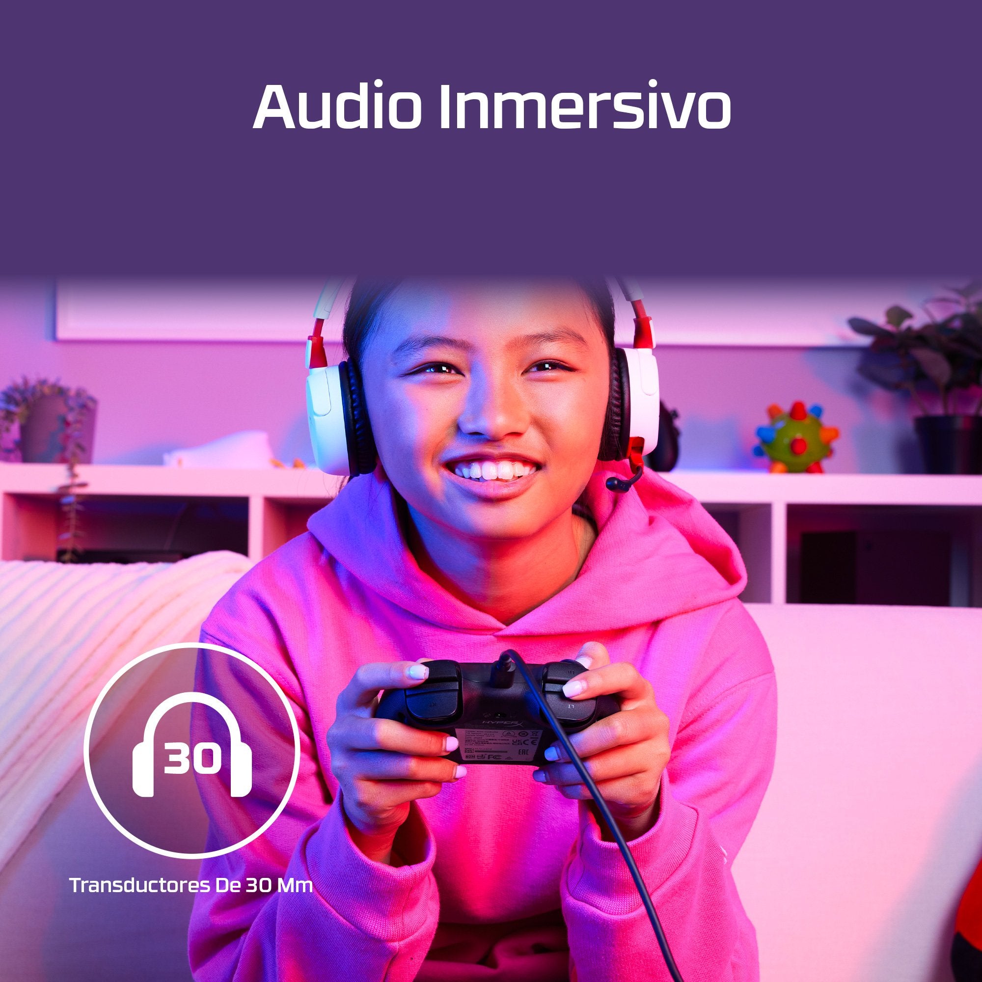 EAN 0197192348000 - HyperX Cloud Mini Wireless White Headset Inalámbrico Diadema Juego Bluetooth imagen 3