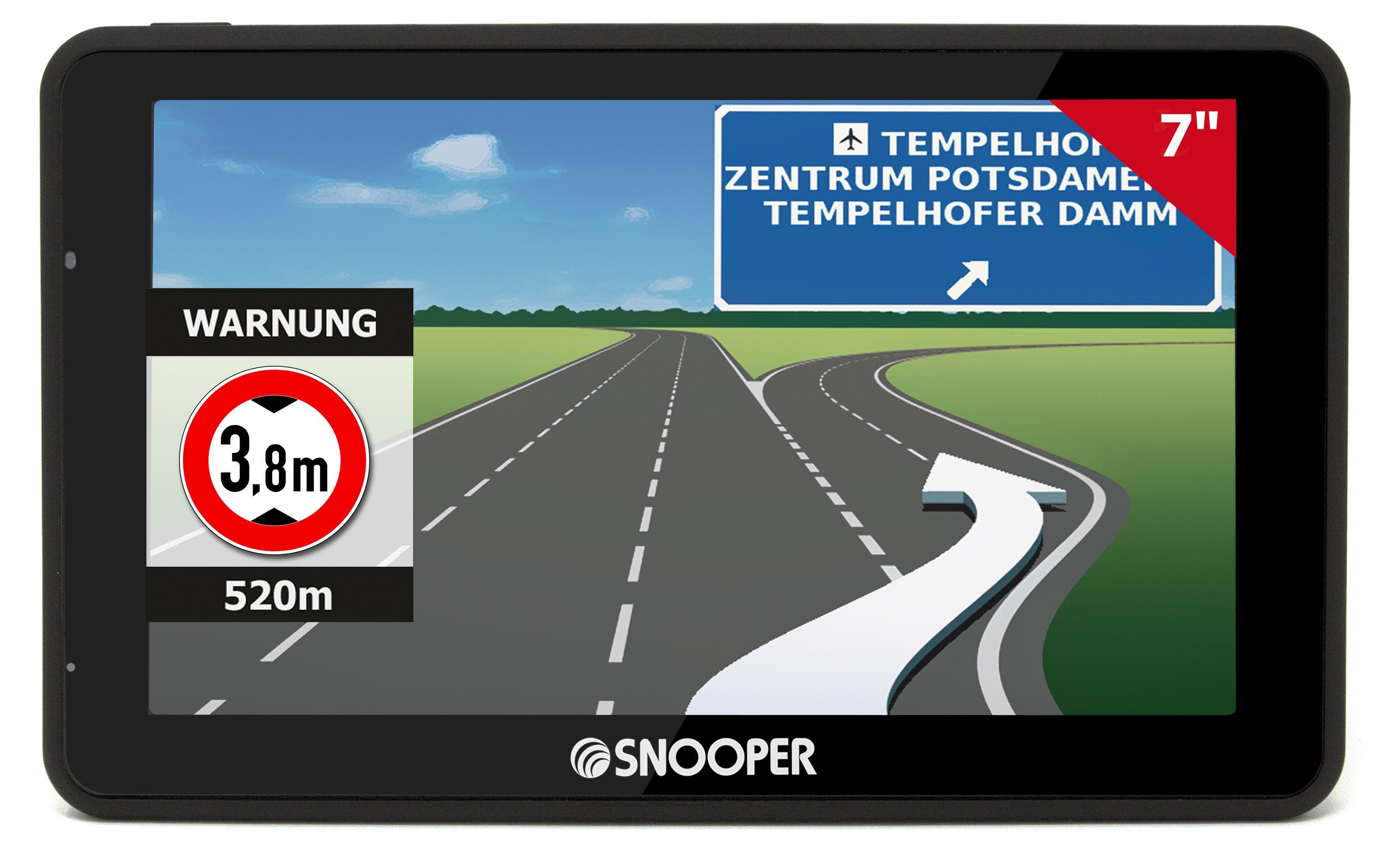 Snooper Pro S6900 Lkw Navegador Fijo 17,8 Cm (7") Lcd Pantalla Táctil 322 G Negro