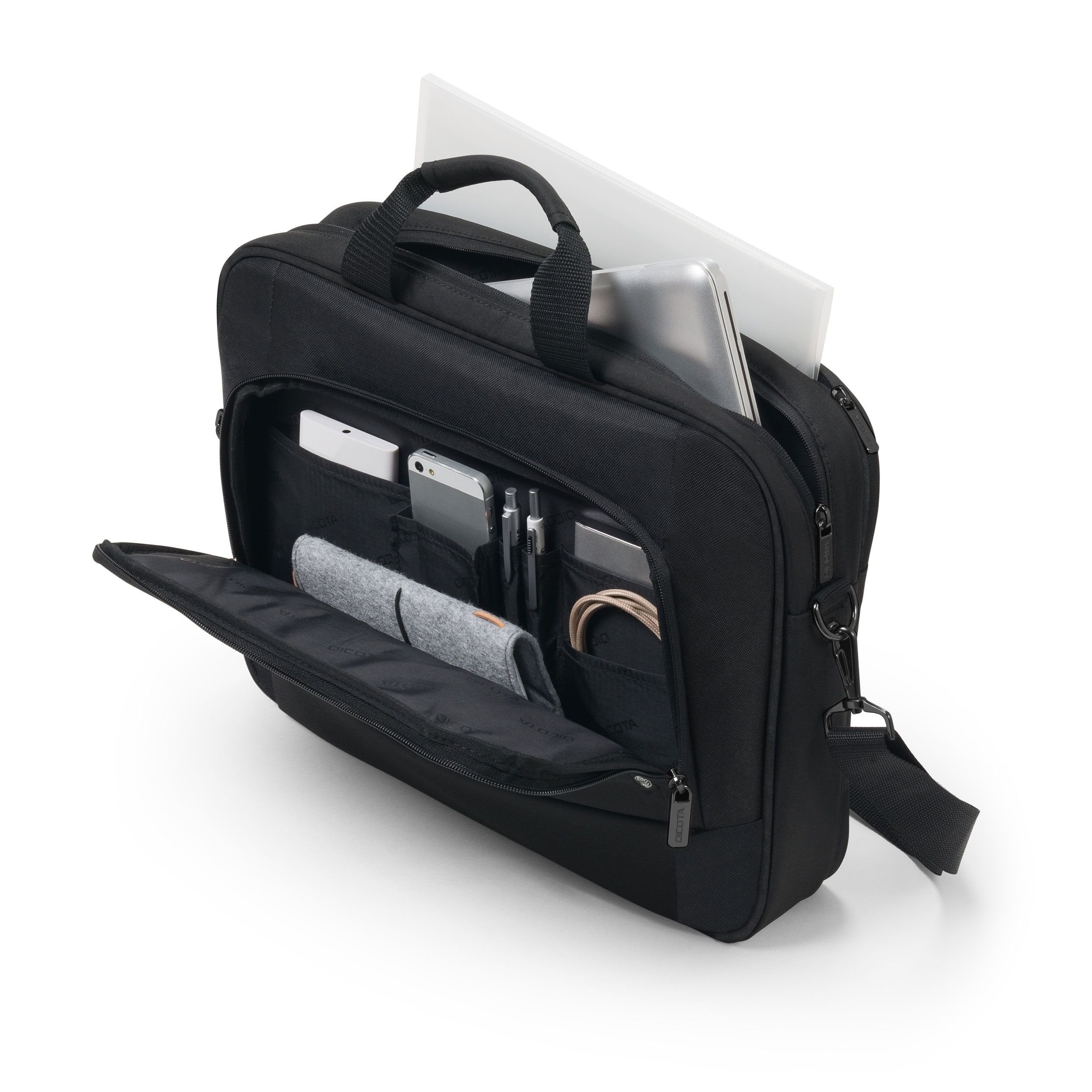 EAN 7640186418973 - DICOTA Eco Top Traveller BASE 35,8 cm (14.1") Maletín Toploader Negro imagen 7