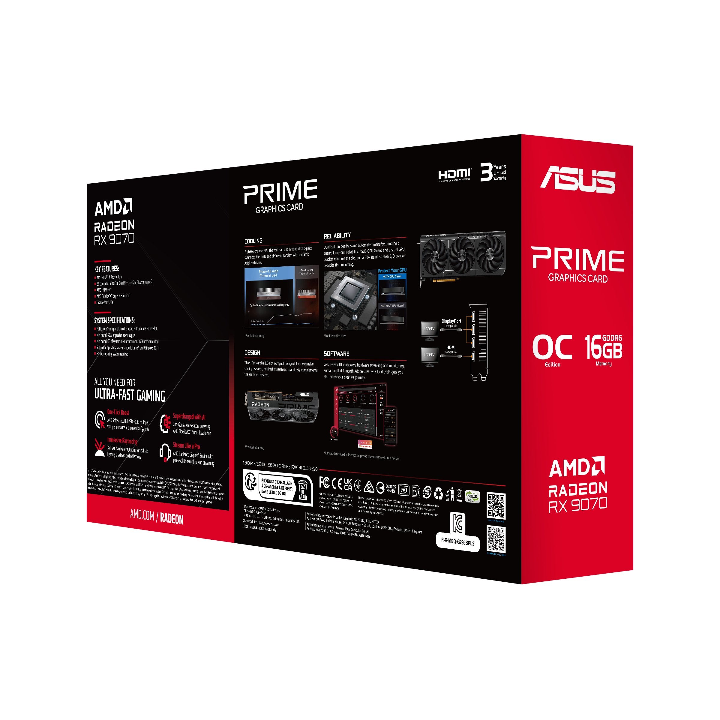 EAN 4711636204101 - ASUS Prime -RX9070-O16G-EVO AMD Radeon RX 9070 16 GB GDDR6 imagen 18