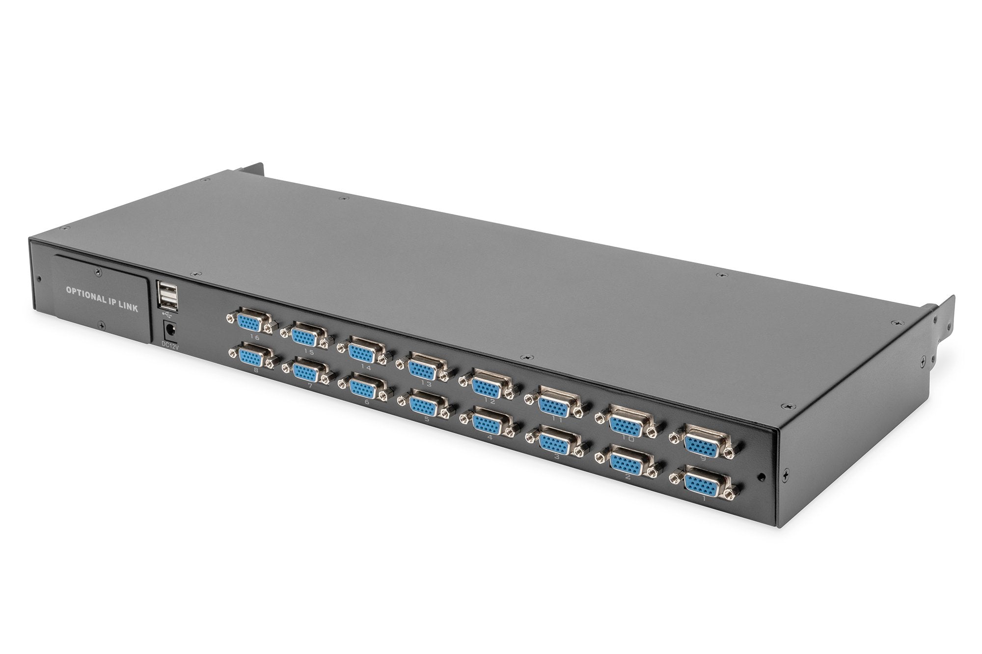 Digitus Modulare Hd Lcd Kvm Konsole Mit 19" Tft, 16-Port Vga Kvm Anschluss