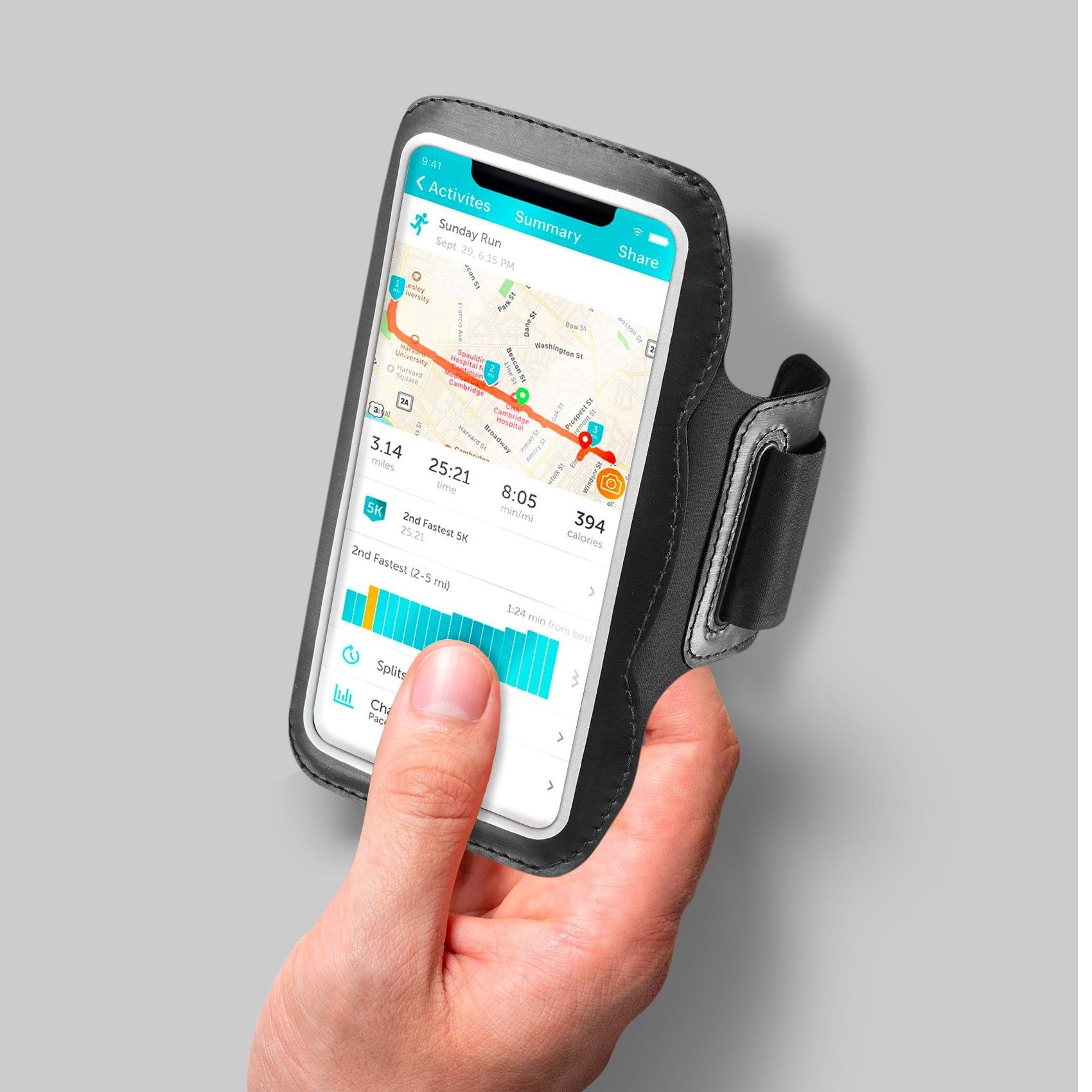 EAN 8021735188629 - Celly ARMBSPORTBK funda para teléfono móvil 17,5 cm (6.9") Brazalete caso Negro, Transparente imagen 5