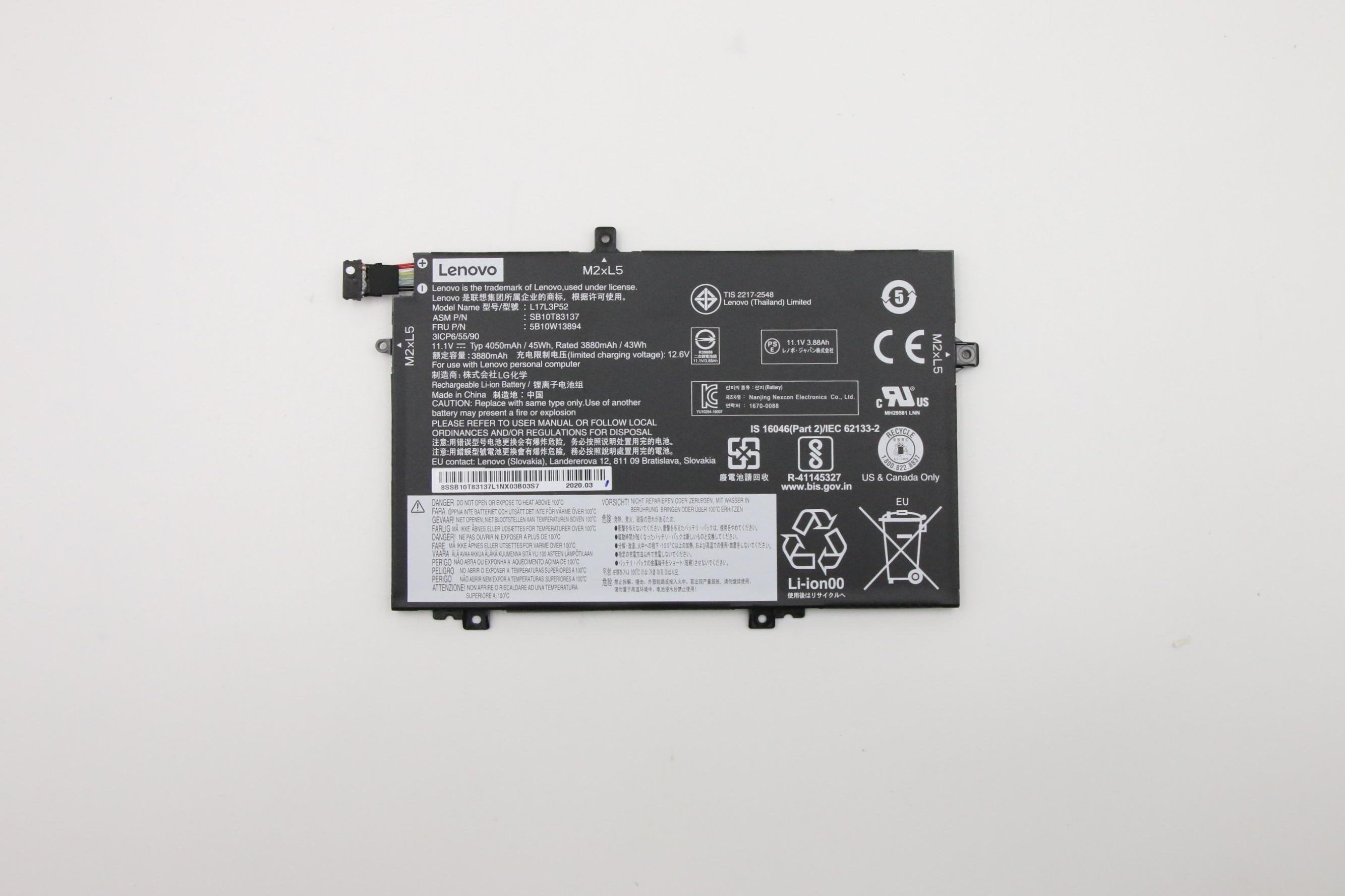 Tp Int 3cell, 45wh, L-Series L480/L580/L490/L590
