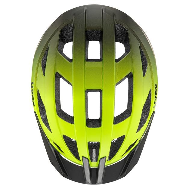 Casco De Ciclismo Uvex I-Vo 2 60-64cm, Amarillo Neón/Negro Mate
