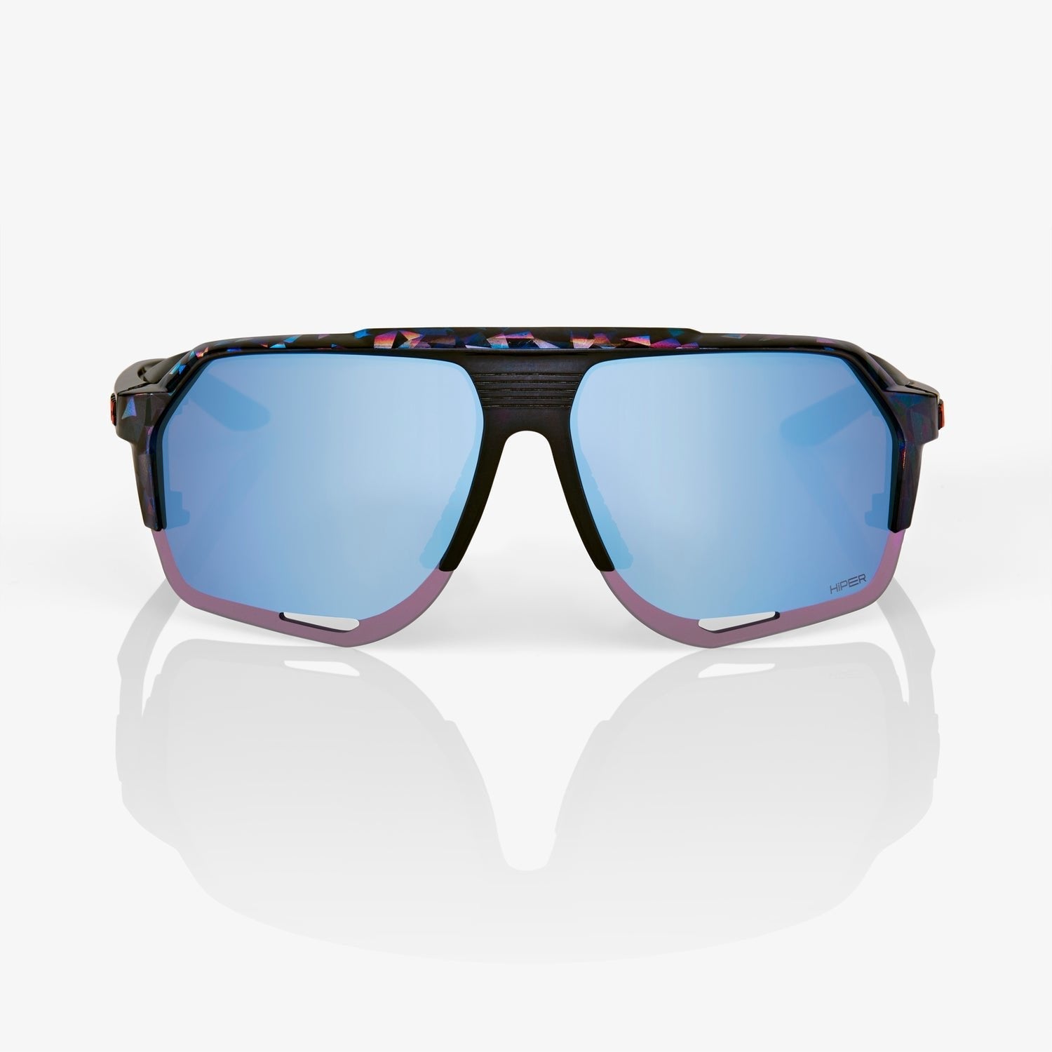 100percent Norvik - Hiper Mirror Lens Black Holographic