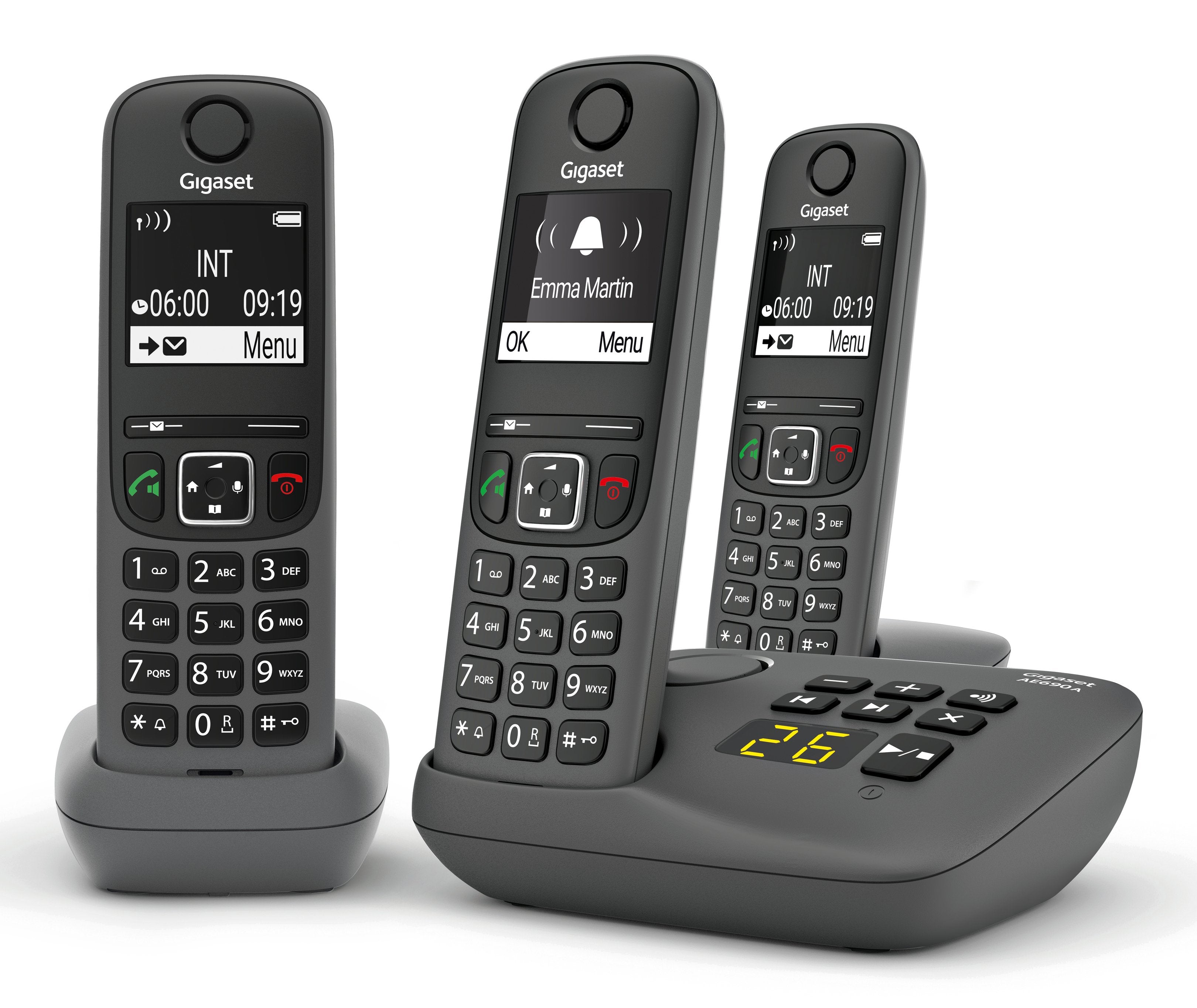 EAN 4250366863078 - Gigaset AE690A Teléfono DECT/analógico Identificador de llamadas Antracita imagen 2