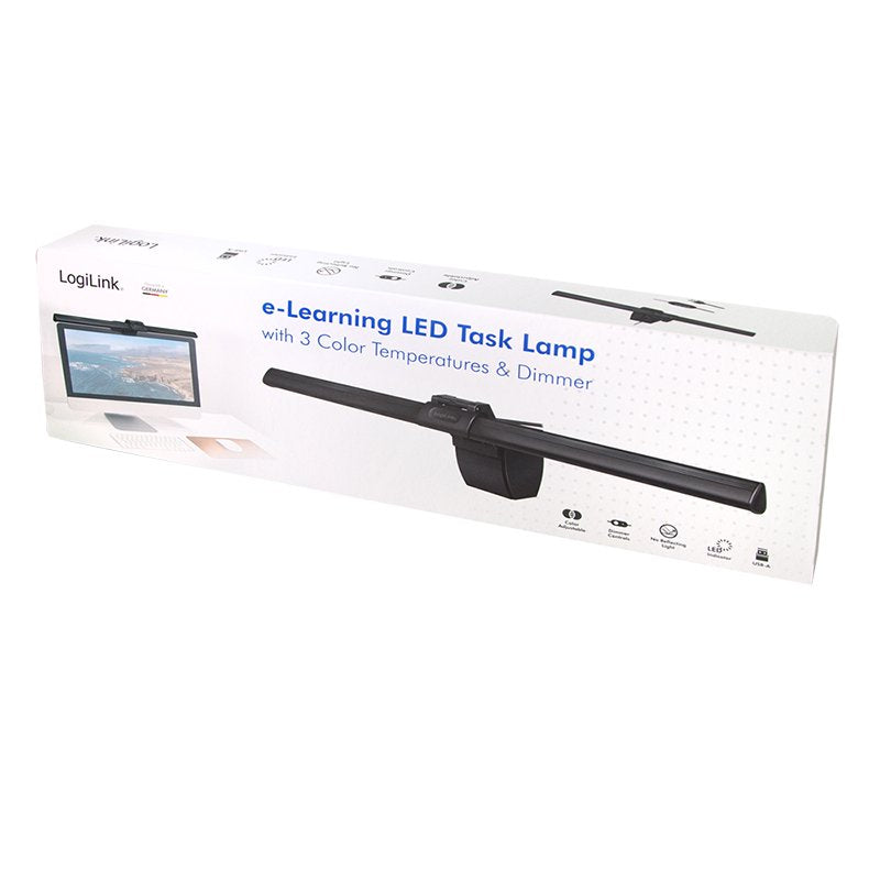 Lámpara De Trabajo Led Usb Logilink, 3 Temperaturas De Color Y Atenuador