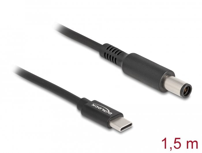 Delock Notebook Ladecable Usb Type-C Stecker Zu Dell 7,4 X 5,0 Mm Stecker