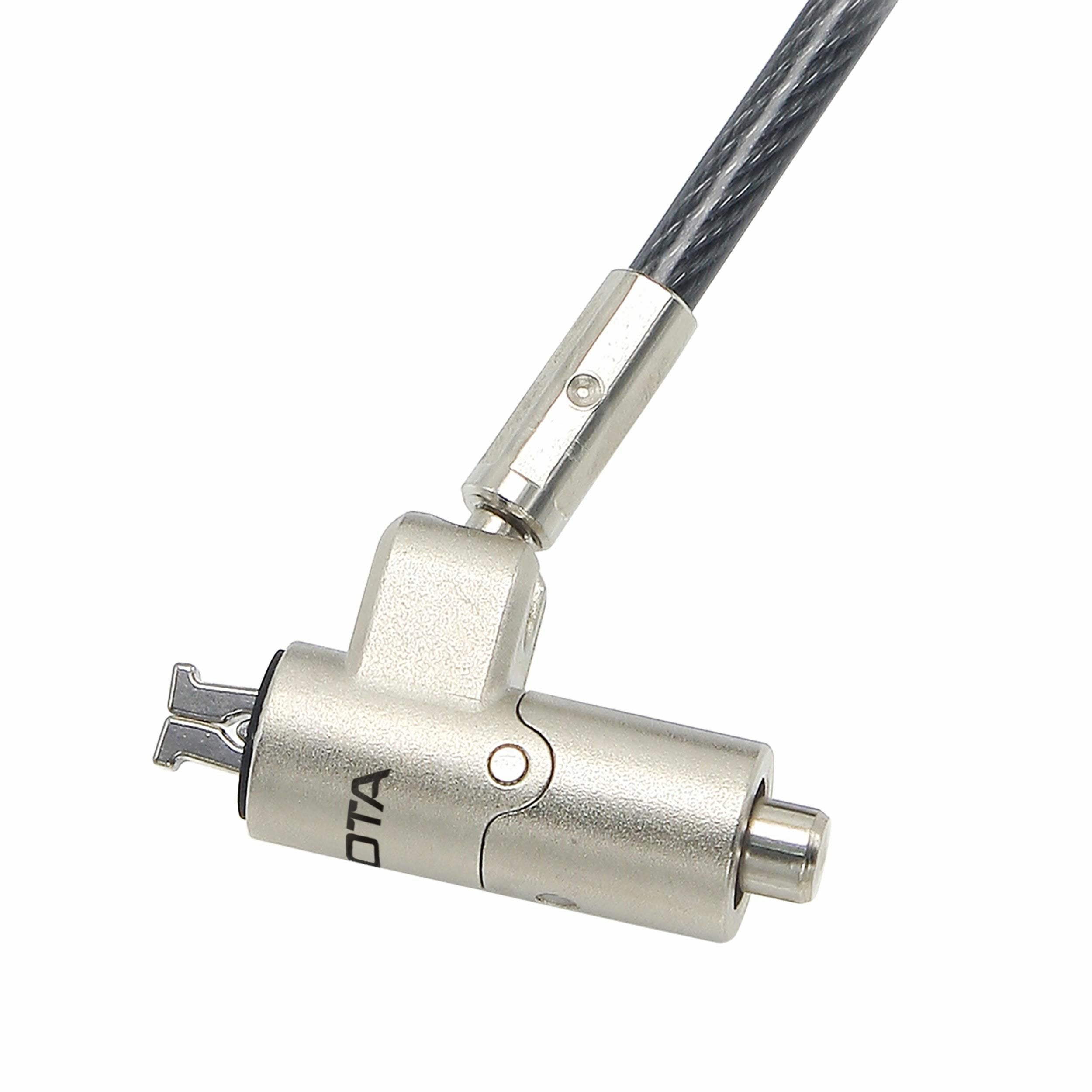 Dicota Security Cable Nano Lock Ultra Slim Keyed 2.5x6 Mm Slot Black