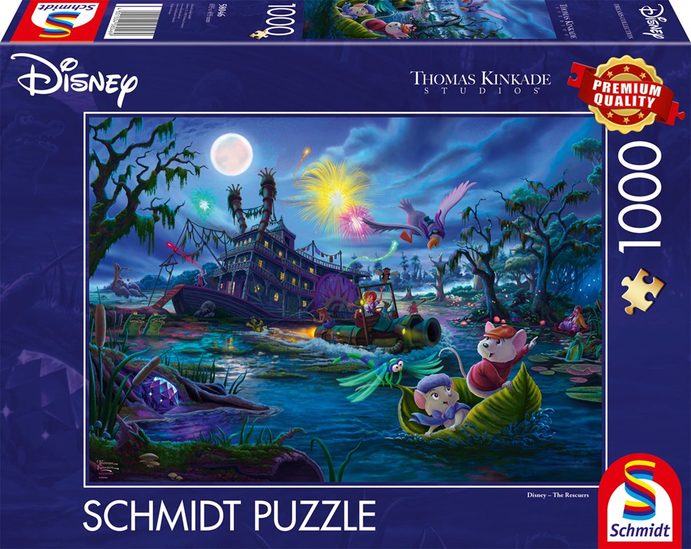 Schmidt Spiele Thomas Kinkade Studios: Disney - The Rescuers (1000 Teile) 58046