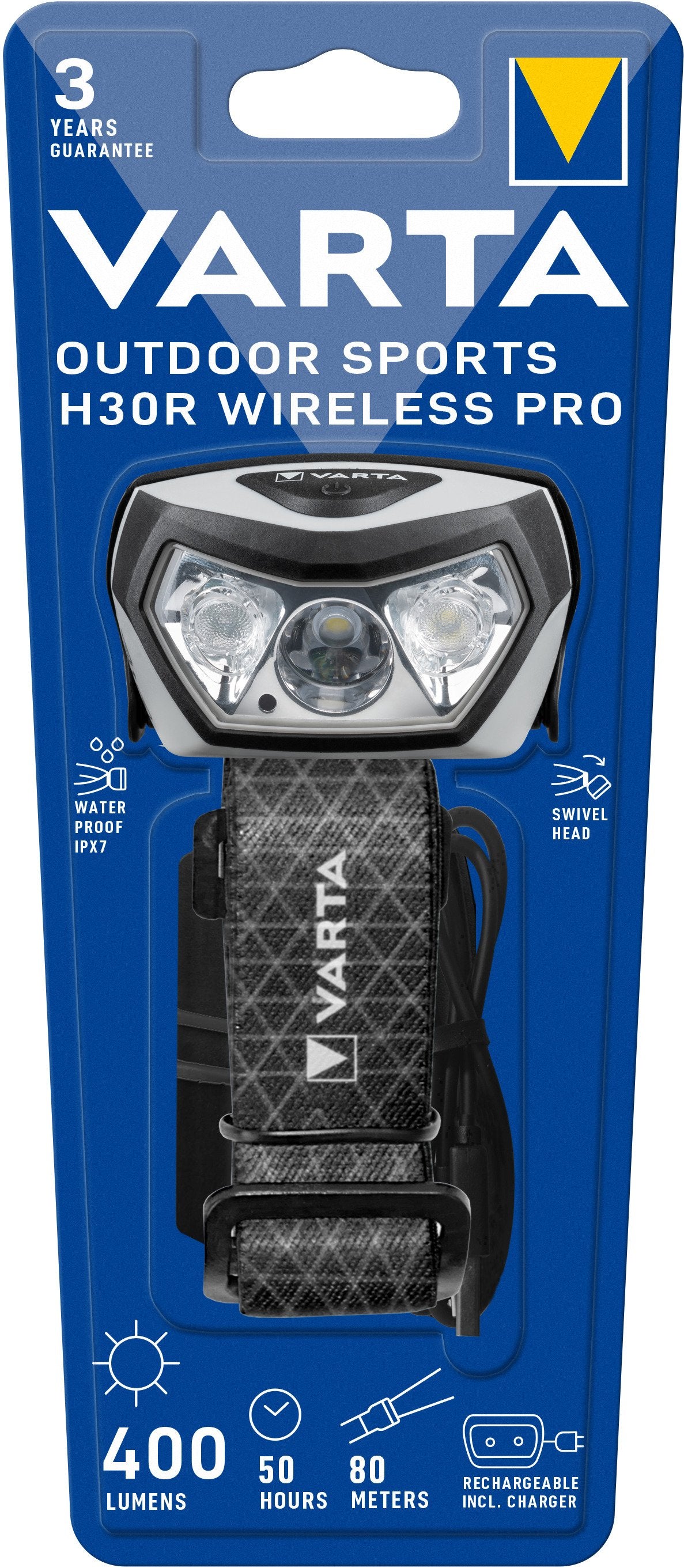 EAN 4008496021567 - Varta 18650 101 401 linterna Negro Linterna con cinta para cabeza LED imagen 3