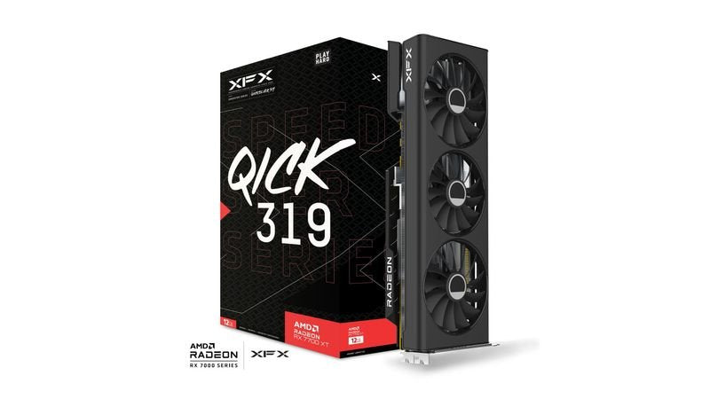 Xfx Rx 7700xt Negro Qick319 12gb Gddr6 Hdmi 3xdp