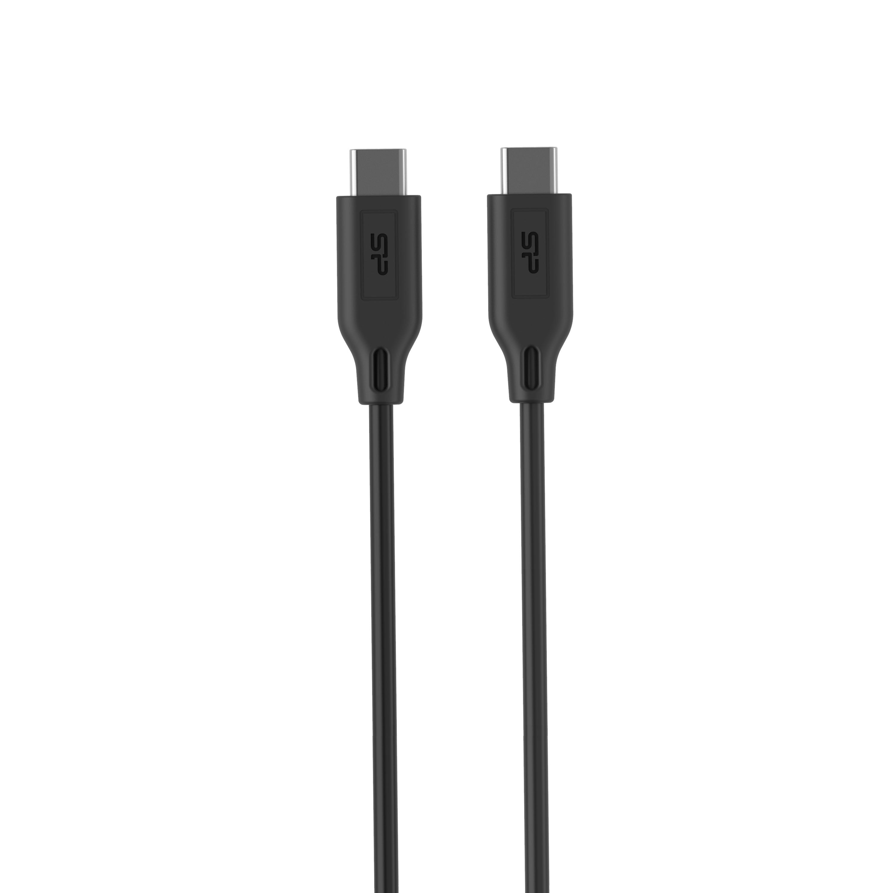 Cable Silicon Power Boost Link Pvc Lk15cc Pd/Qc3.0 Usb-3 - Usb-C 1m Negro