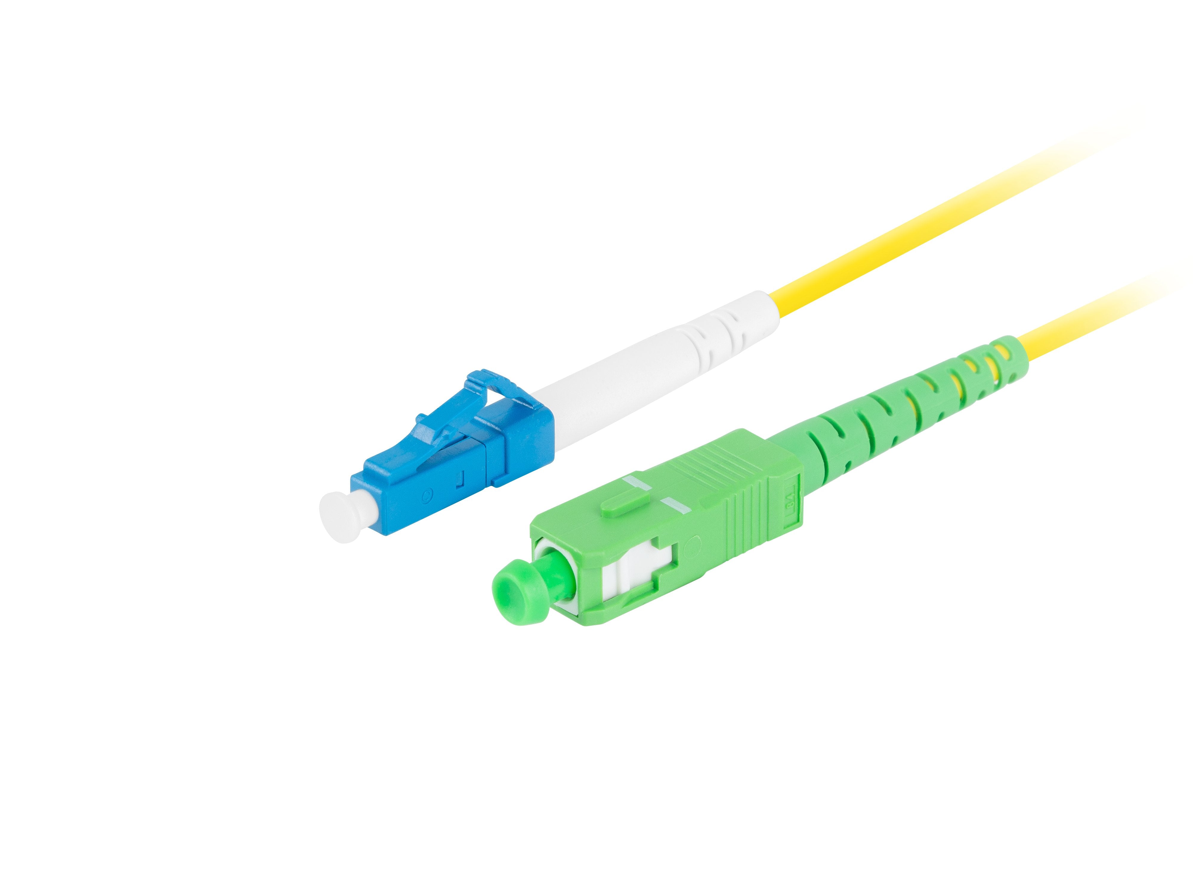 Cable Fibra Óptica 2m Lanberg Mono Lc/Upc-Sc/Apc Simplex G657a1 Lszh Amarillo