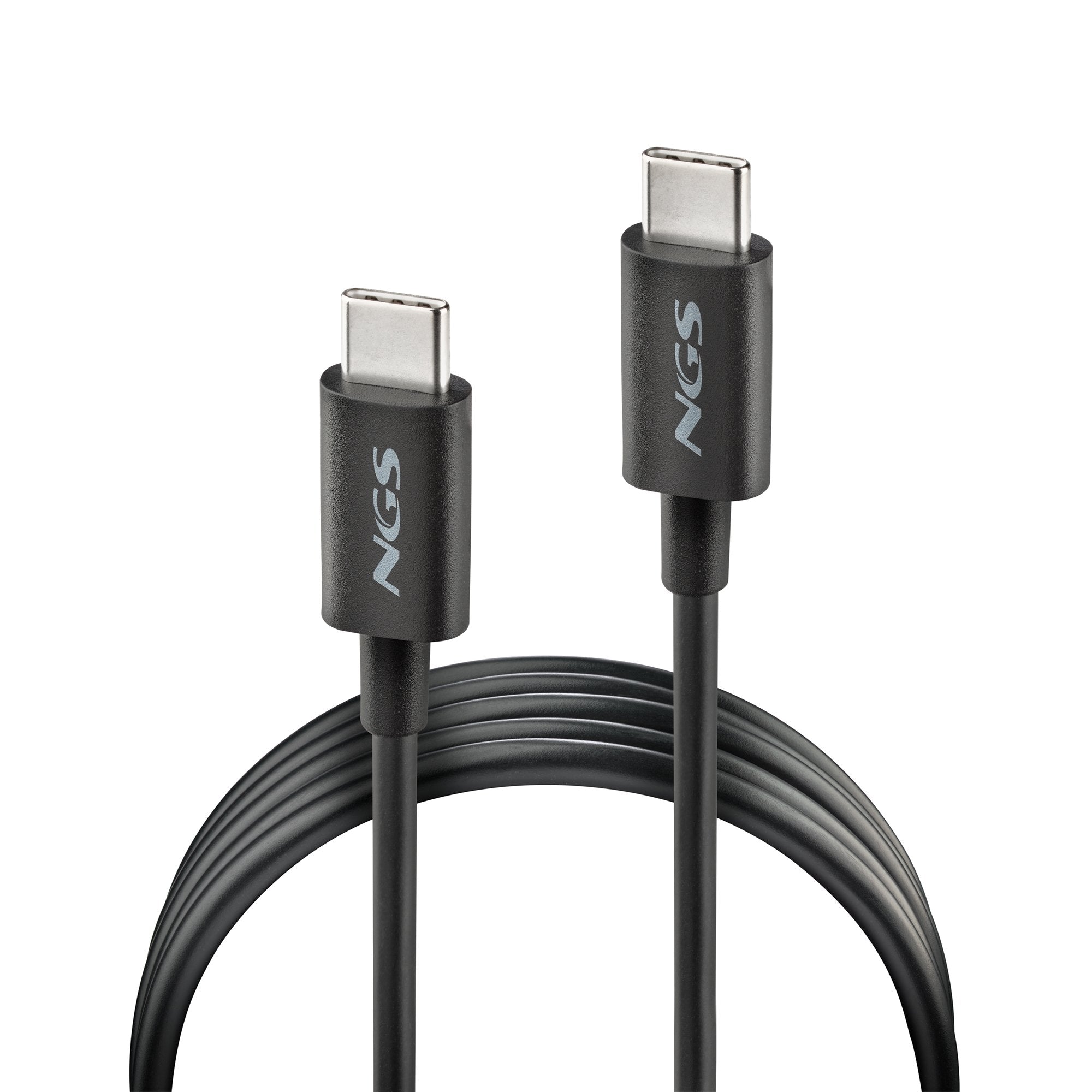 Cable Usb 2.0 Tipo-C Ngs Zyro 60w-1 Usb Tipo-C Macho Usb Tipo-C Macho Hasta 60w 480mbps 1m Negro
