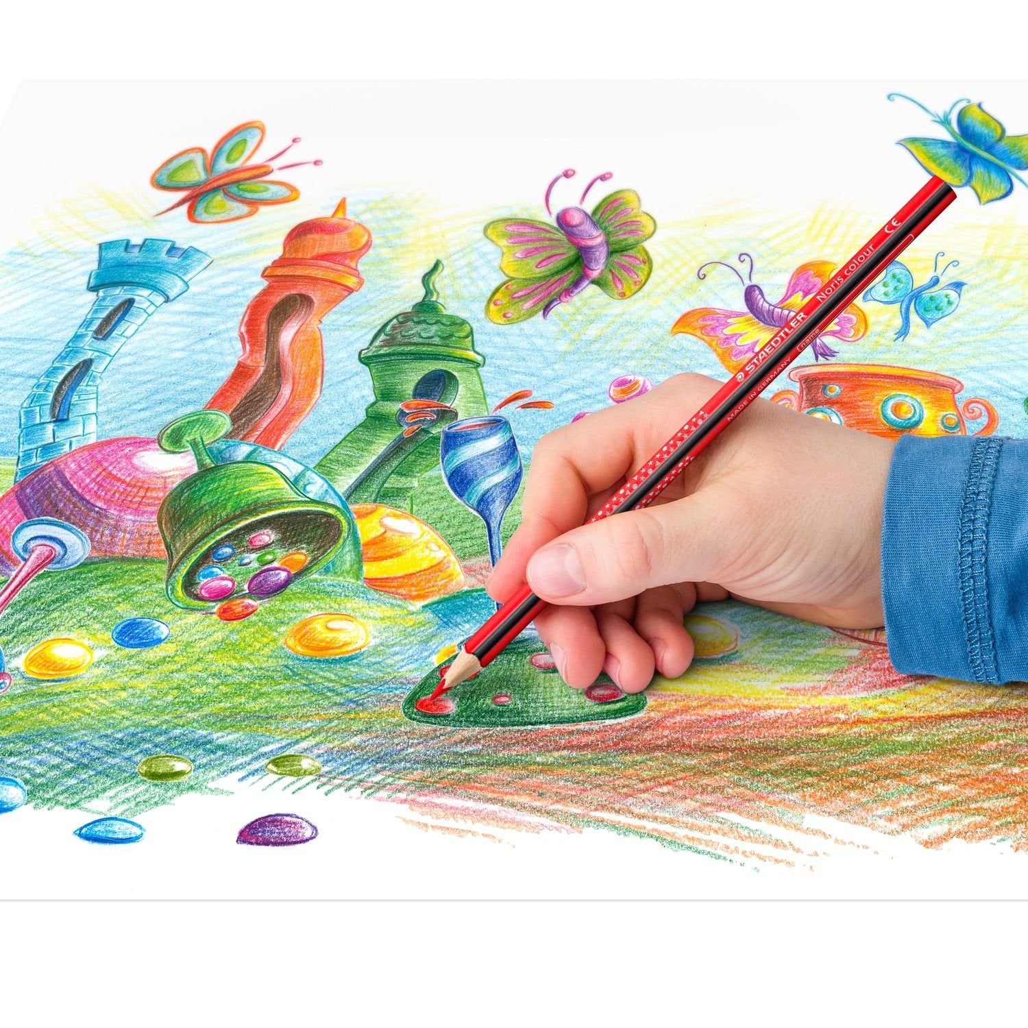 EAN 4007817028384 - Staedtler Noris colour 187 Negro, Azul, Burdeos, Marrón, Cian, Verde, Gris, Azul claro, Verde claro, Gris imagen 4