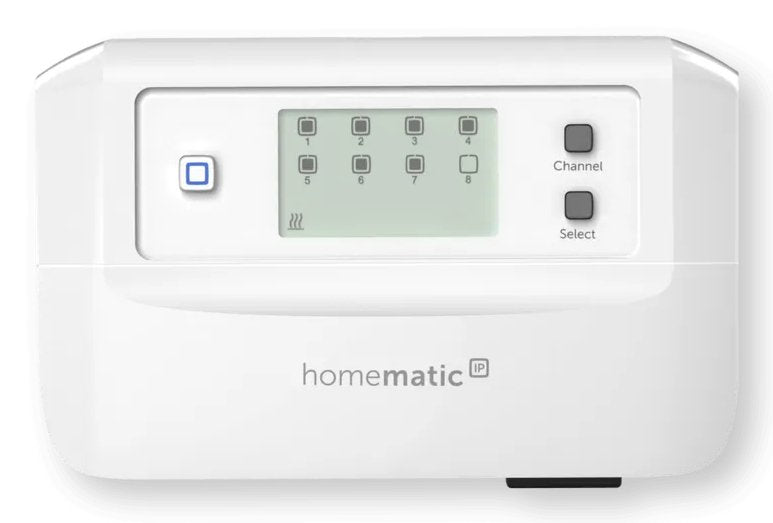 Eq-3 Ag Homematic Ip Fussbodenheizungscontroller - 8 Canales, Motorisch, Digitales Thermostat, Room, Rf, Blanco, Ip20, Botones