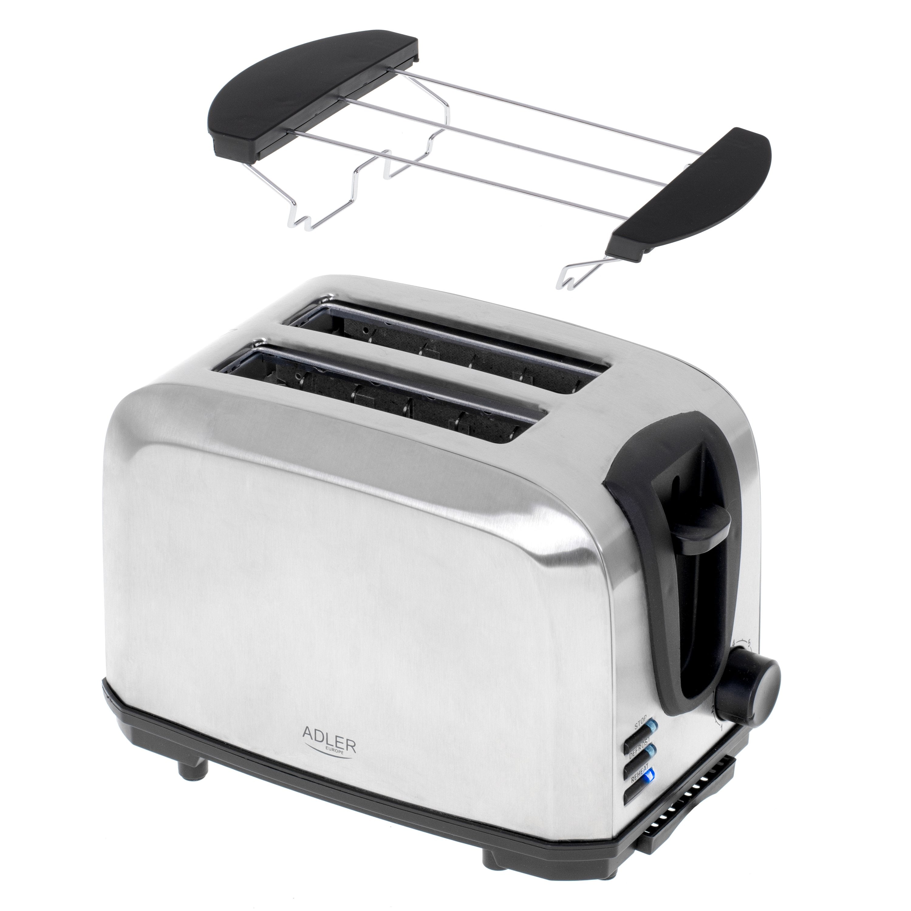EAN 5903887802178 - Adler AD 3222 tostadora 7 2 rebanada(s) 1000 W Plata imagen 2