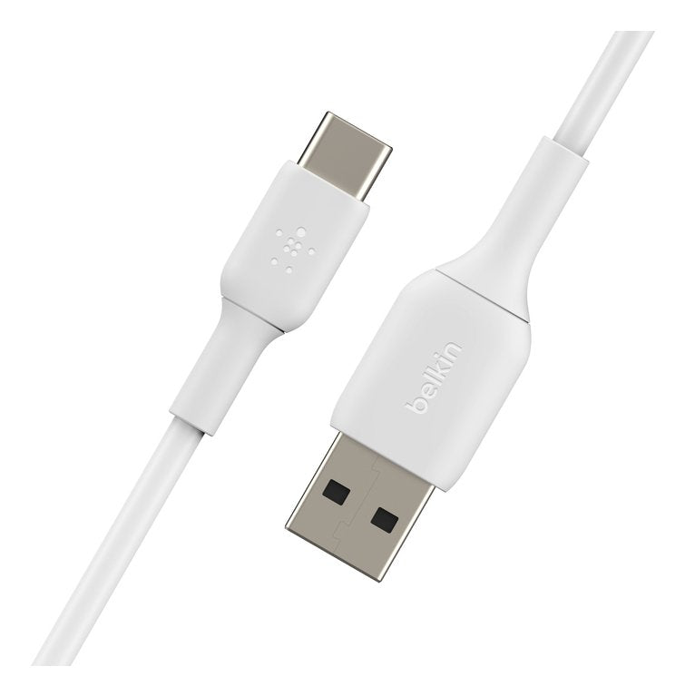 Cable Belkin Usb-C/Usb-A Pvc Cable 1m, 2pack Blanco Cab001bt1mwh2pk