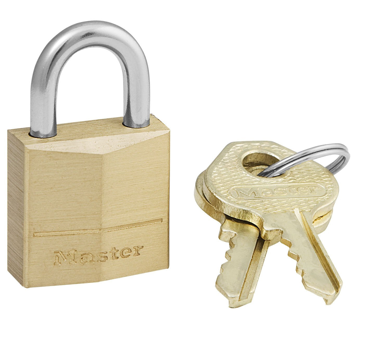 Master Lock 120eurd Candado Para Maletas Luggage Key Lock Latón Latón, Plata