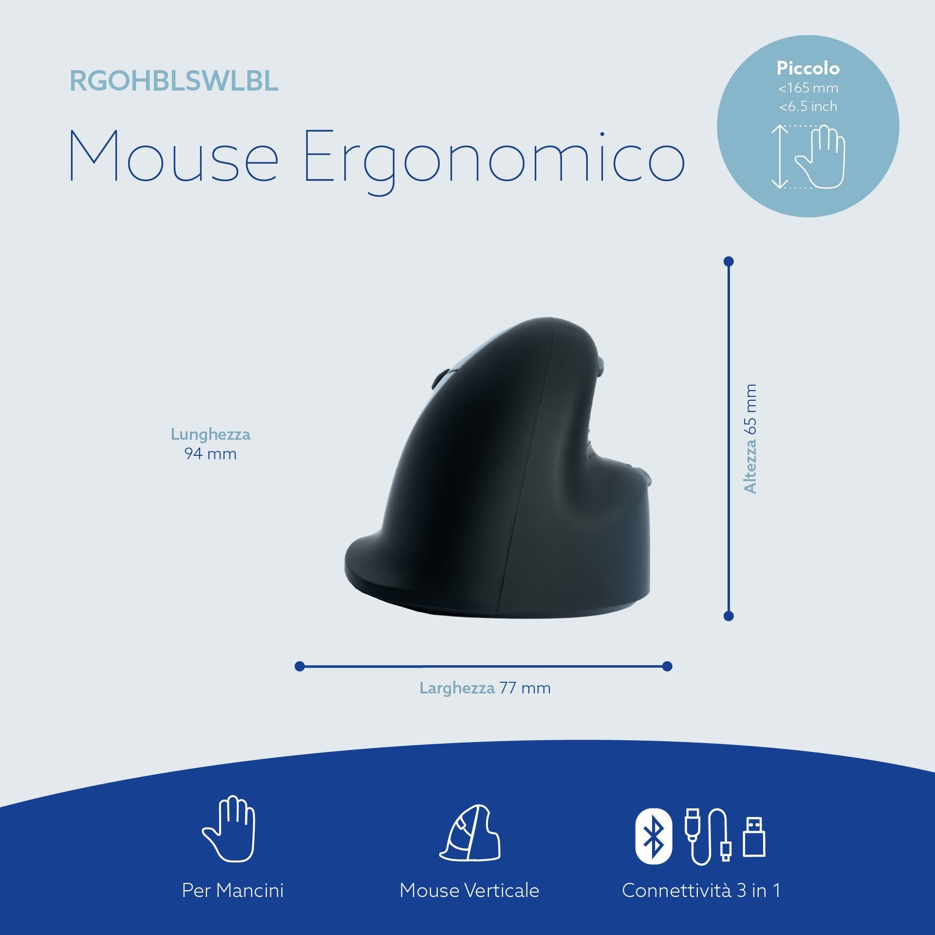 EAN 8719274491910 - R-Go Tools RGOCONMWLWH teclado numérico Portátil imagen 5