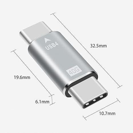 Premium Usb4 Gen 3x2 Usb-C Adapter, 40gbps, 240w