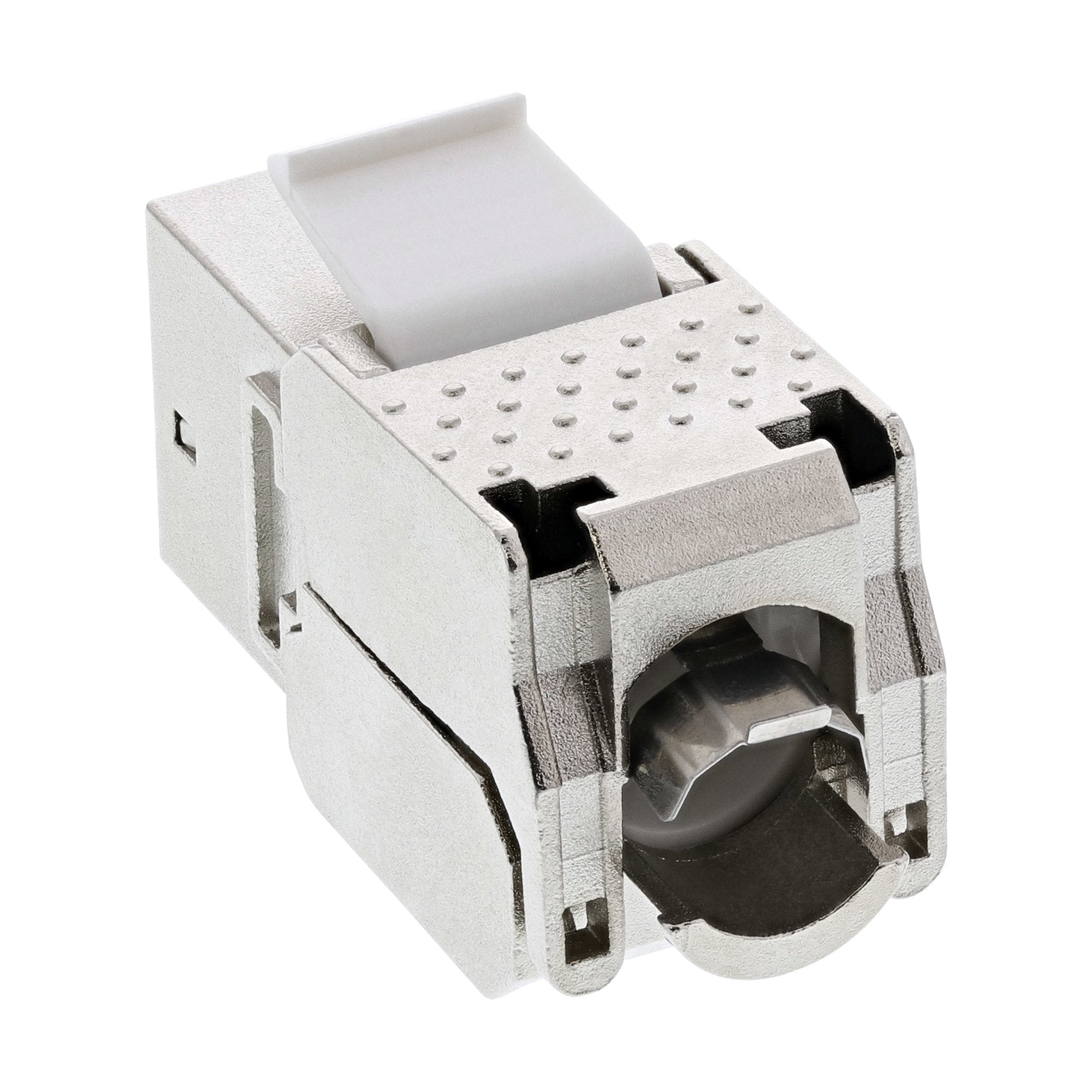 Módulo Inline Rj45 Keystone Jack Snap-In Cat.6a, Con Cubierta Antipolvo
