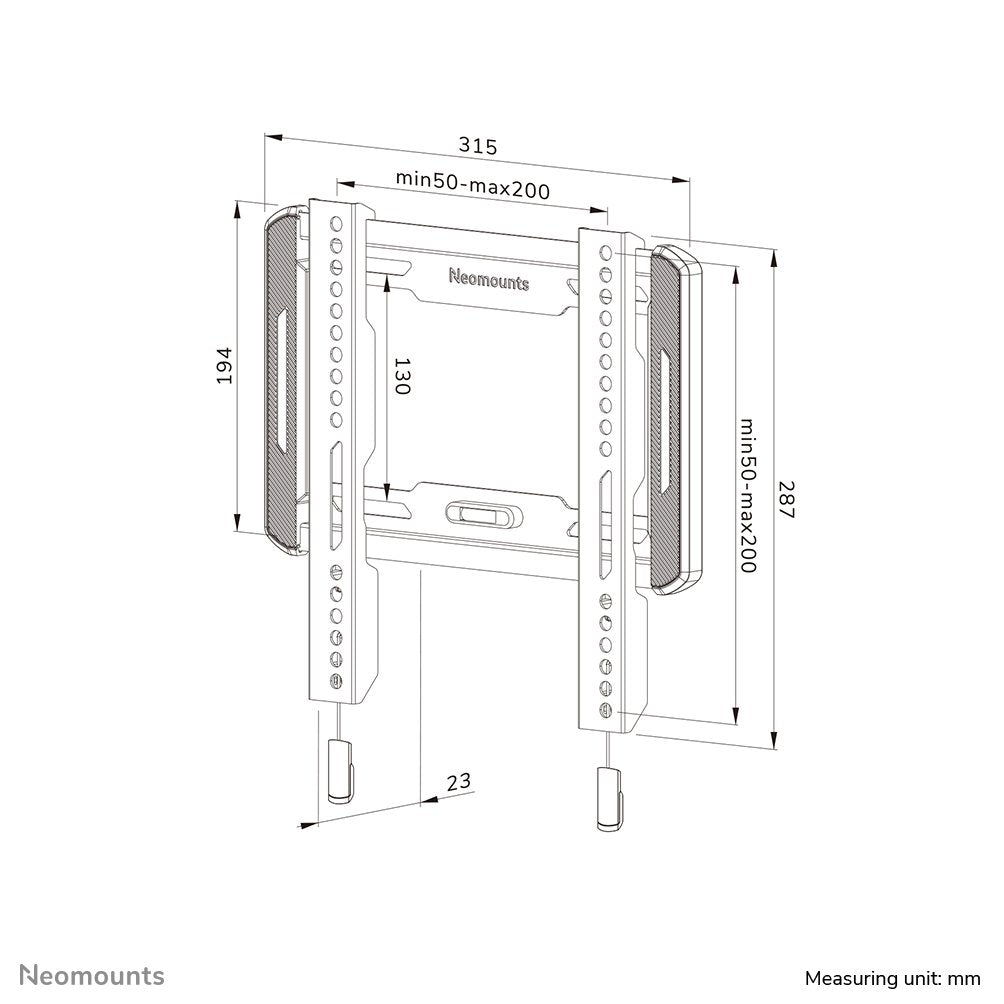 EAN 8717371448639 - Neomounts WL30-550BL12 soporte para TV 165,1 cm (65") Negro imagen 15