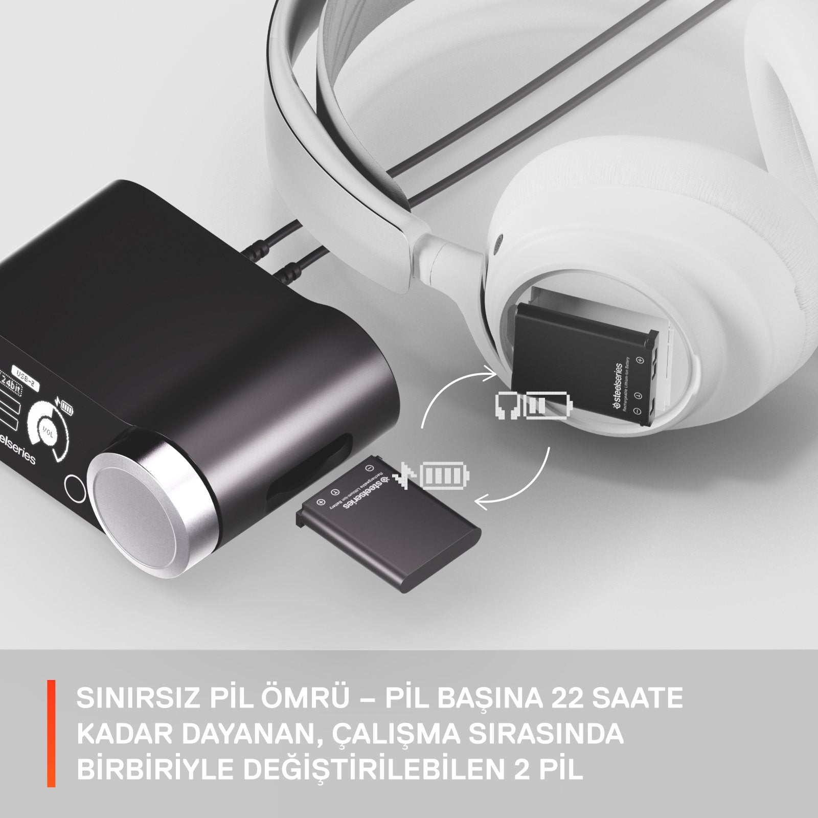 Auriculares Steelseries Arctis Nova Pro Wireless X, Gaming Blancos, Anc, Usb-C, Jack 61525