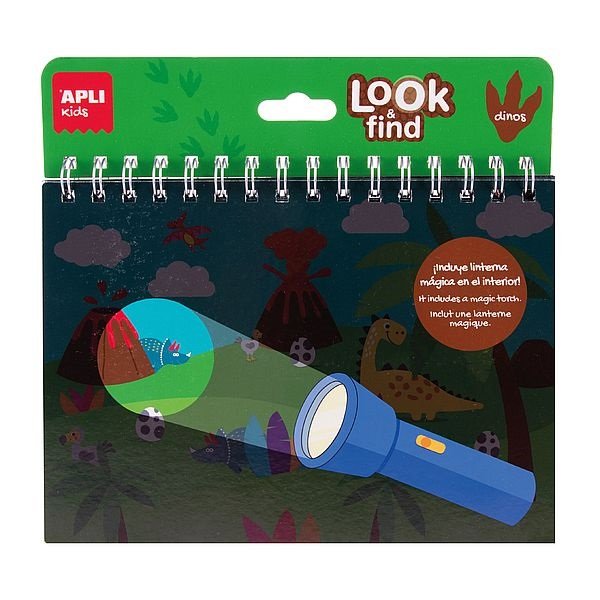 EAN 8410782192046 - APLI Kids Dinosaurs Look & find pad Juego de mesa Concentración imagen 1