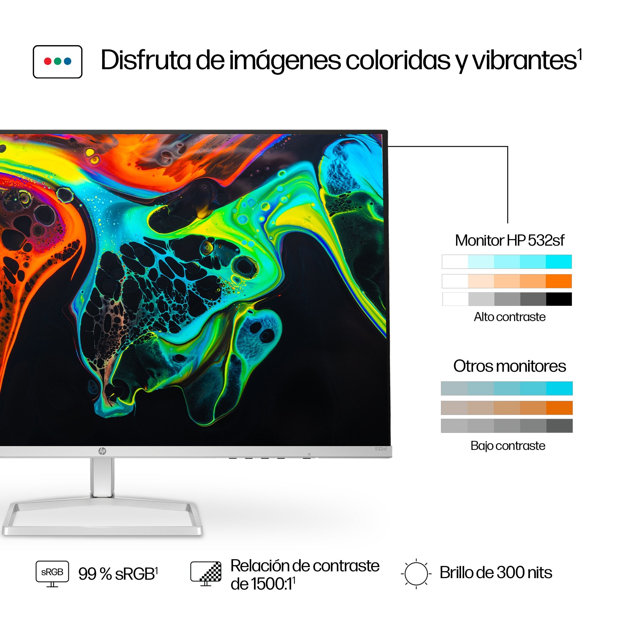 EAN 5715063785973 - HP Series 5 31.5 inch FHD Monitor - 532sf pantalla para PC 80 cm (31.5") 1920 x 1080 Pixeles Full HD LCD imagen 6