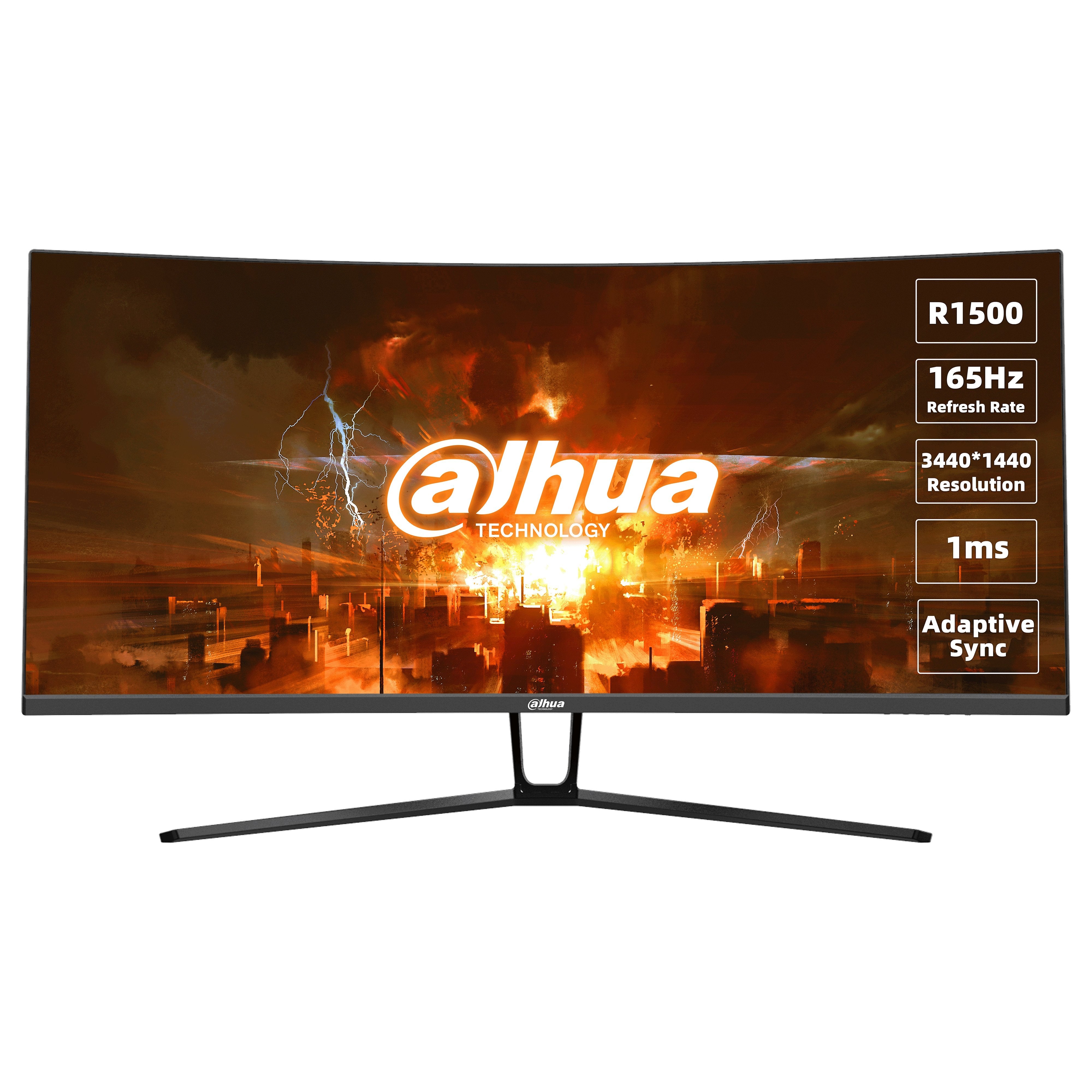 Monitor Dahua Technology Lm34-E330c (34") 3440 X 1440 Pixeles Ultrawide Quad Hd Lcd Negro, Rojo