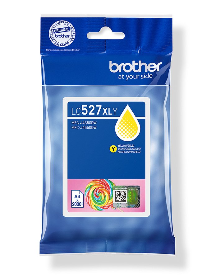 Tinta Brother Amarillo De Larga Duracion Lc527xly 2.000 Paginas