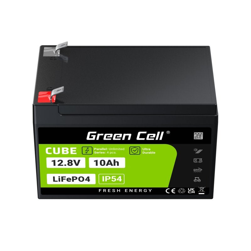 Green Cell Lfpgc12v10ah Batería Para Sistema Ups Fosfato De Hierro-Litio (Lifepo4) 12,8 V 10 Ah