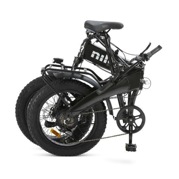 Bicicleta Eléctrica Nilox, Ebike X10 Ultra, Plegable, Hasta 90 Km De Autonomía, Motor De 48 V/250 W Y Batería Extraíble De 48 V-13 Ah, Neumáticos Fat De 20" X 4", Caja De Cambios De 6 Velocidades