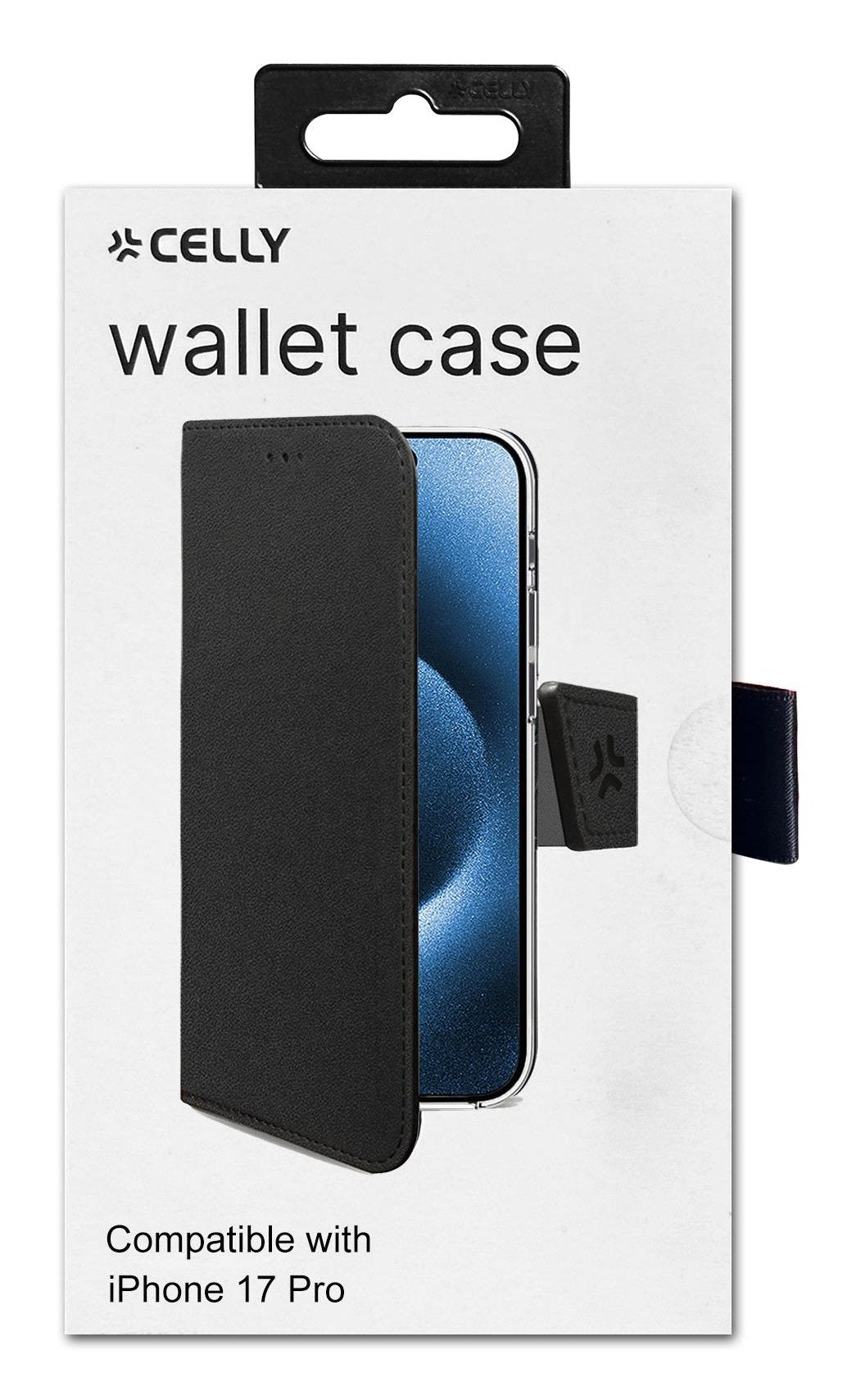 EAN 8021735223160 - Celly WALLY funda para teléfono móvil 16 cm (6.3") Funda cartera Negro imagen 5