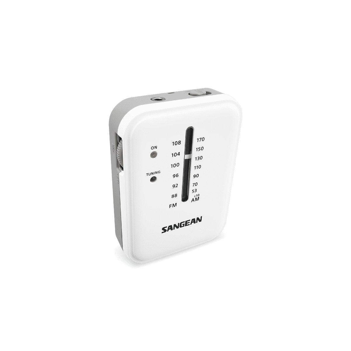 Sangean Sr-32 Blanco Radio De Bolsillo Fm/Am Altavoz Integrado Jack Y Correa