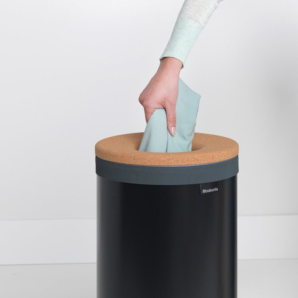 EAN 8710755120008 - Brabantia 120008 cesto para ropa 35 L Alrededor Negro imagen 2